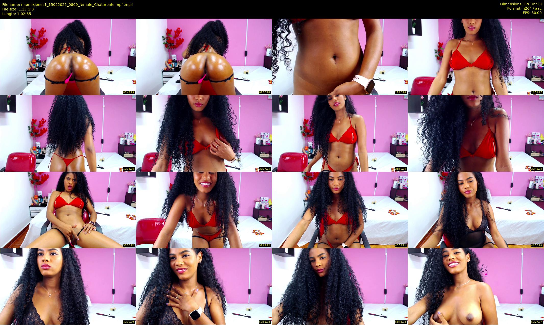naomixjones1 — 63 minute Chaturbate female cam show recording, 720p, Feb 15, 2021
