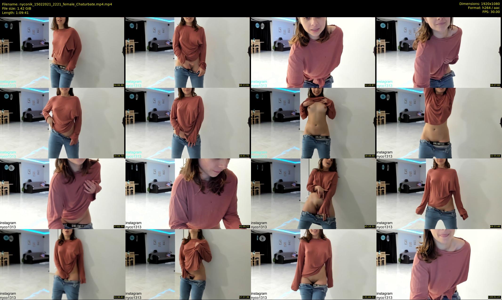 nyconik — 70 minute Chaturbate female cam show recording, 1080p, Feb 15, 2021