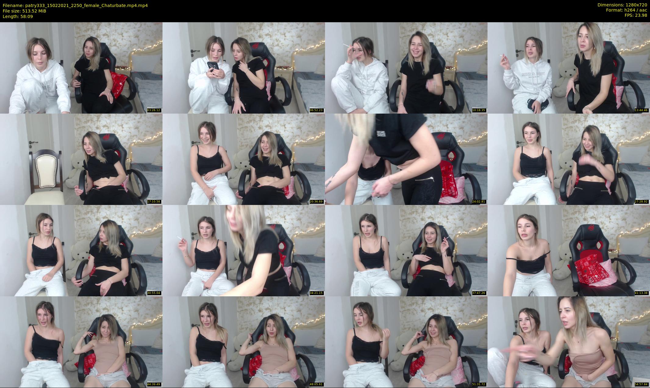 patry333 — 59 minute Chaturbate female cam show recording, 720p, Feb 15, 2021