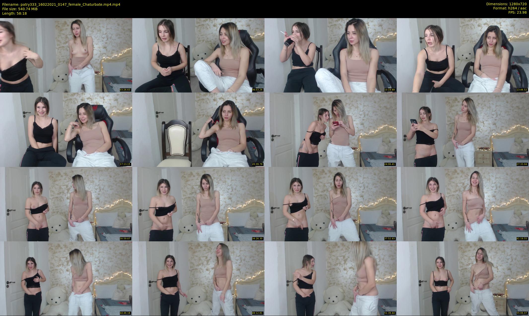 patry333 — 59 minute Chaturbate female cam show recording, 720p, Feb 16, 2021