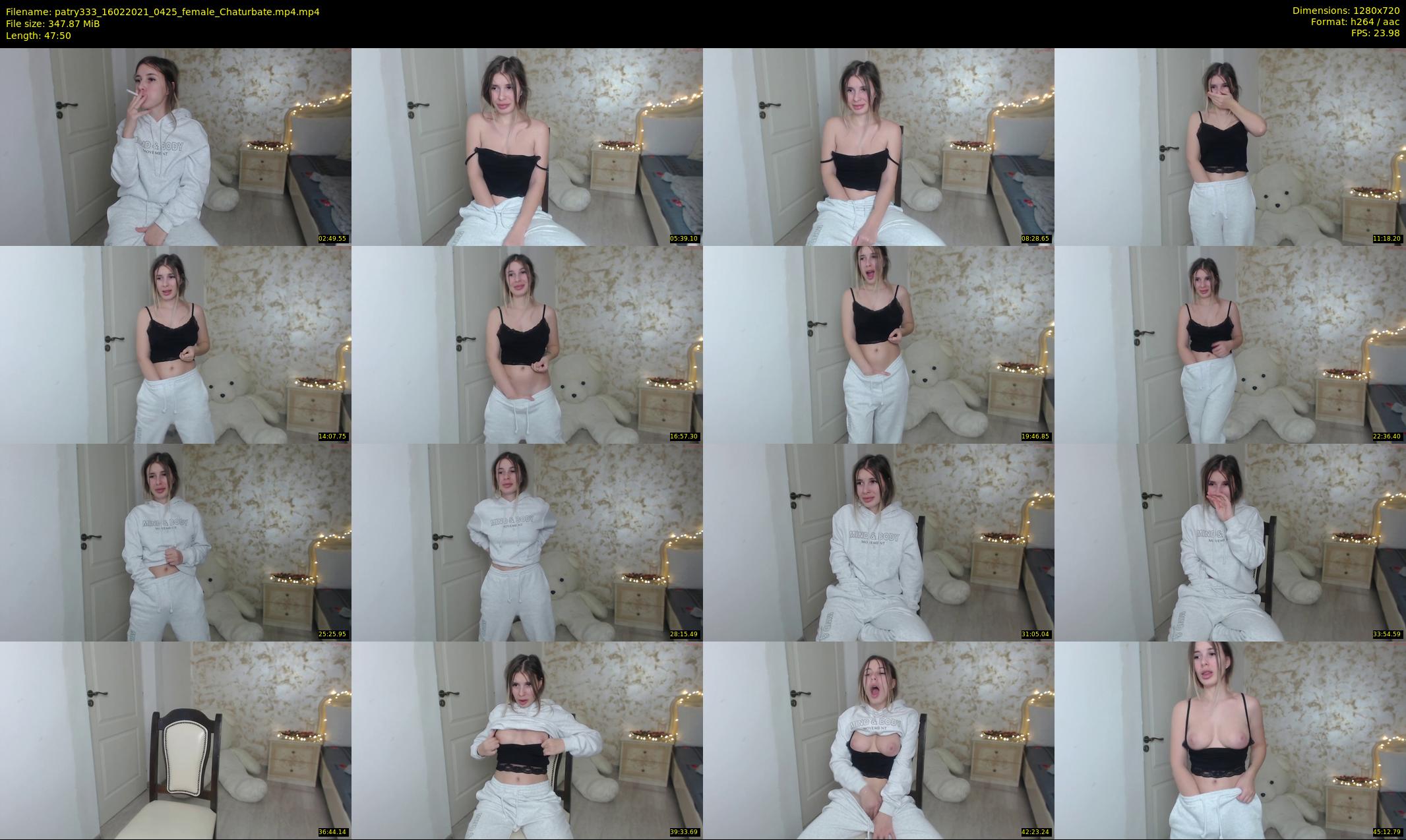 patry333 — 48 minute Chaturbate female cam show recording, 720p, Feb 16, 2021