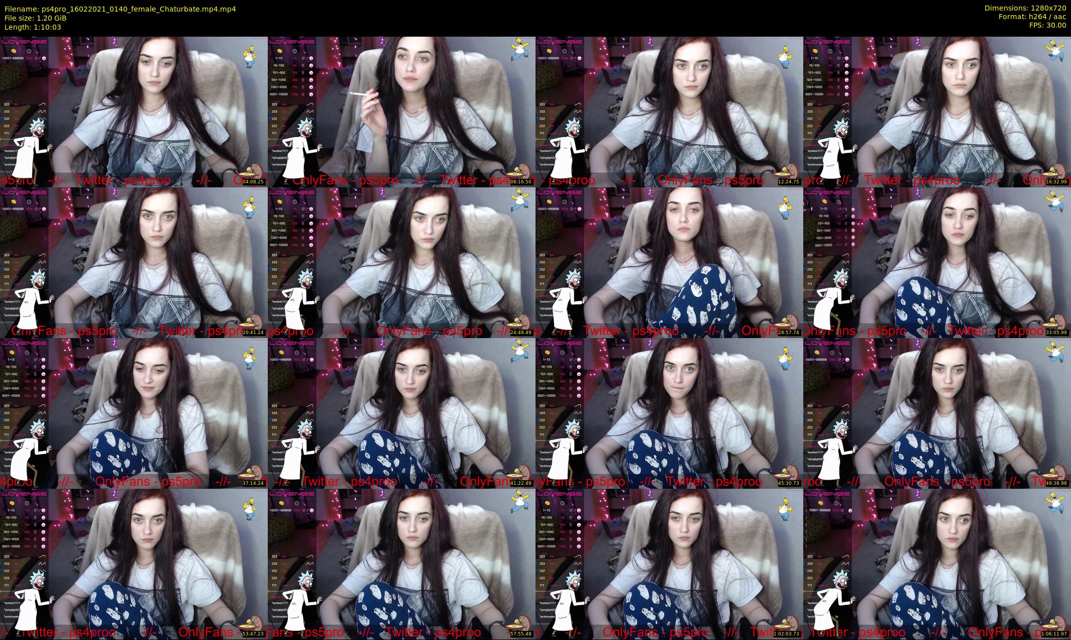 ps4pro — 71 minute Chaturbate female cam show recording, 720p, Feb 16, 2021