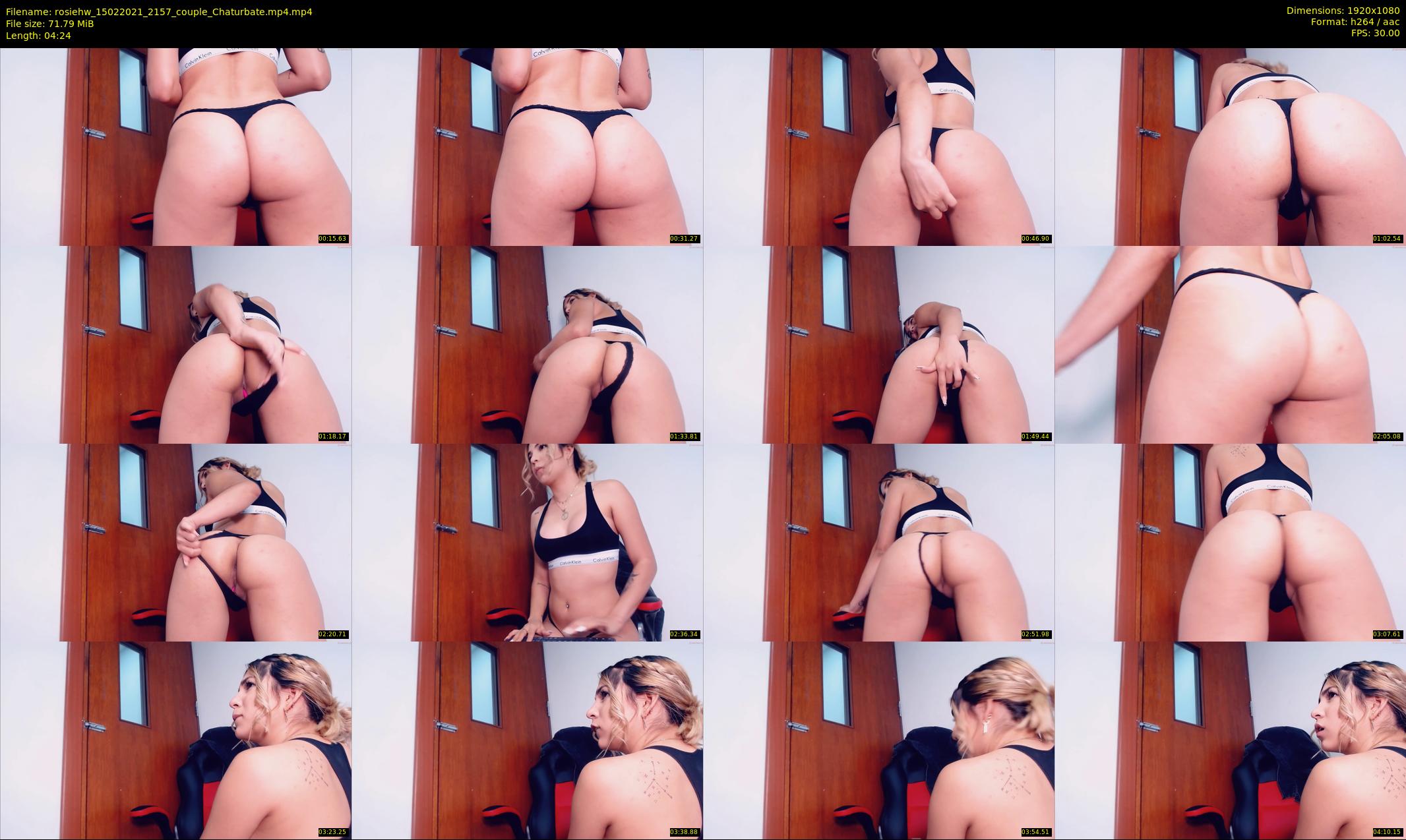 rosiehw — 5 minute Chaturbate couple cam show recording, 1080p, Feb 15, 2021