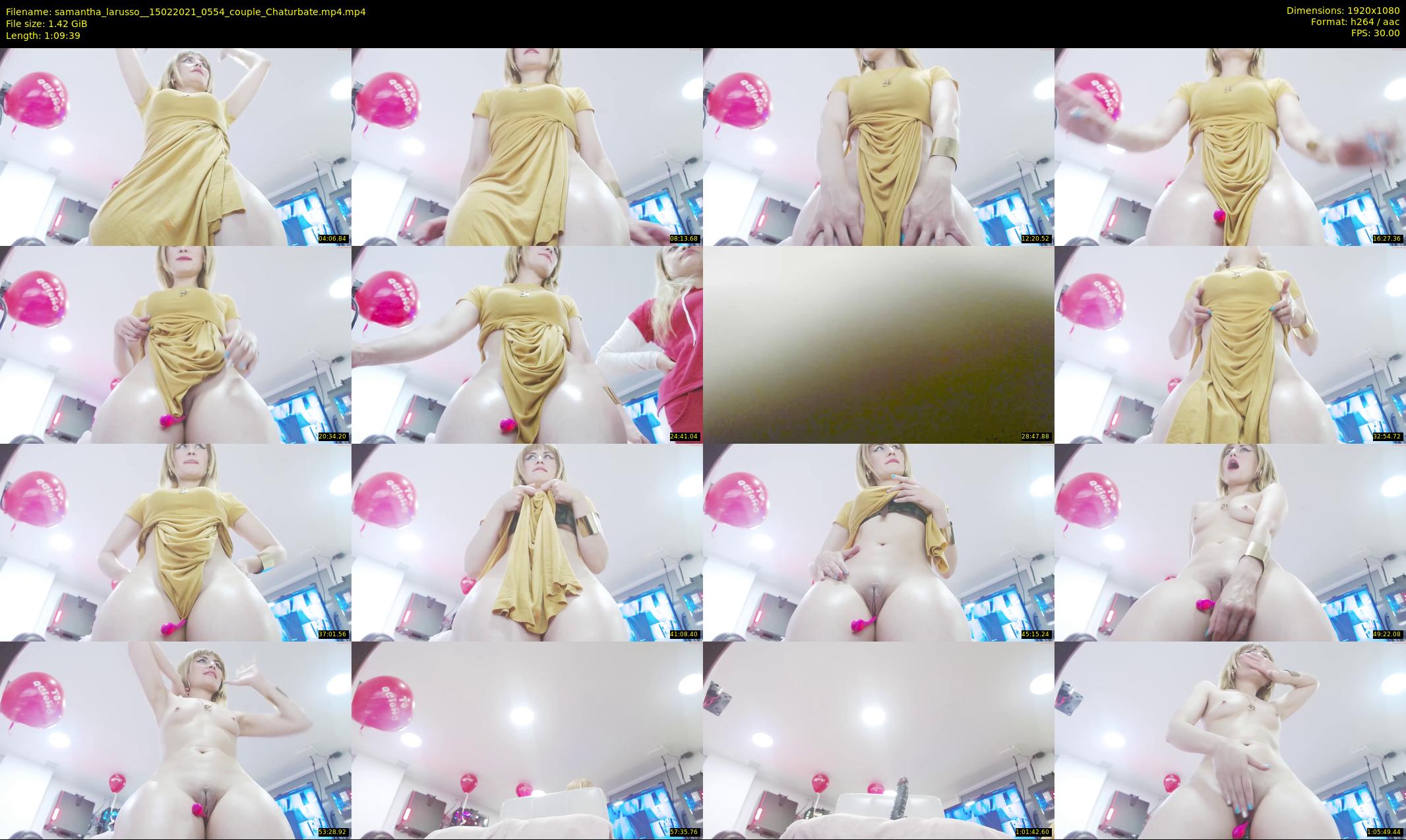 samantha_larusso_ — 70 minute Chaturbate couple cam show recording, 1080p, Feb 15, 2021