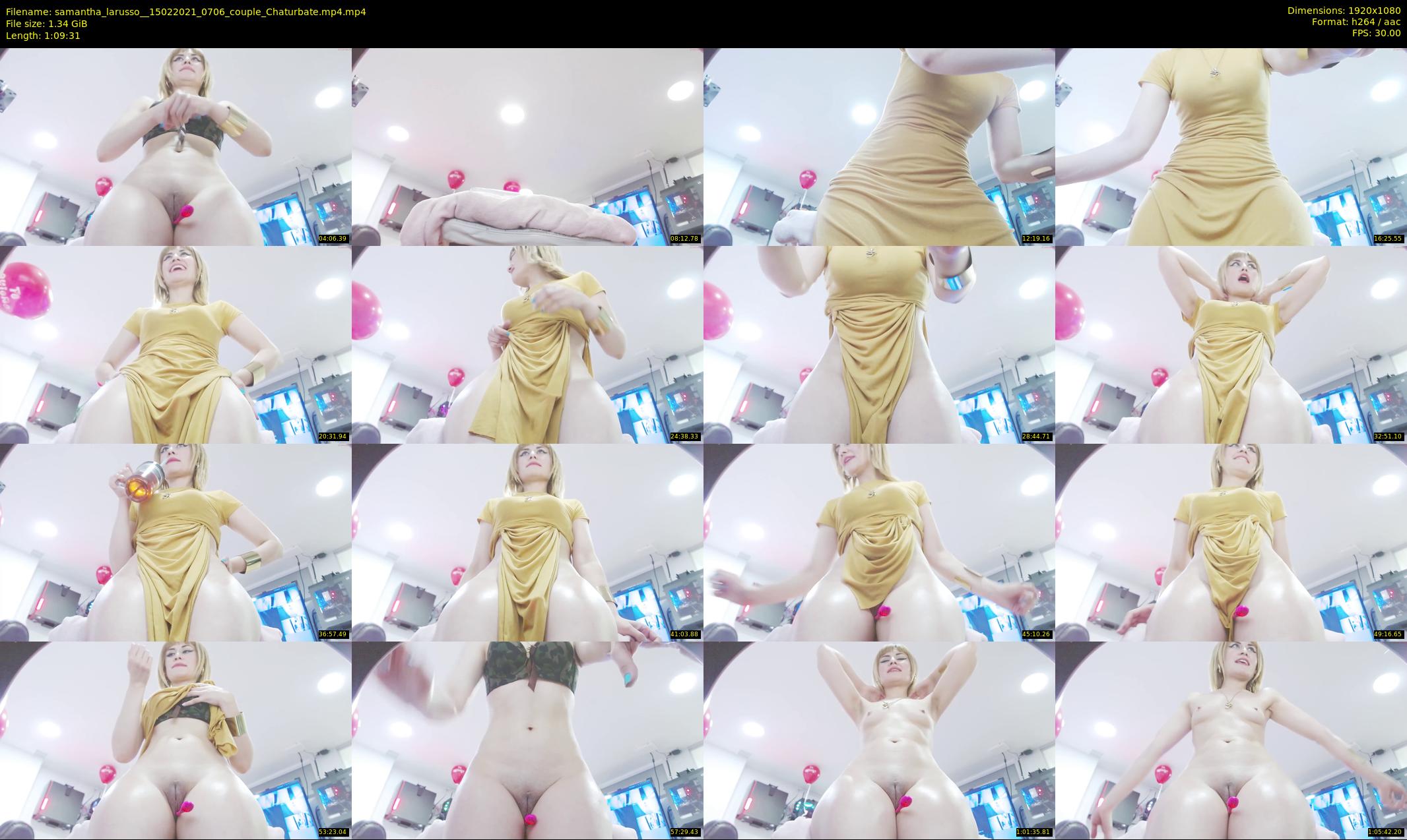 samantha_larusso_ — 70 minute Chaturbate couple cam show recording, 1080p, Feb 15, 2021