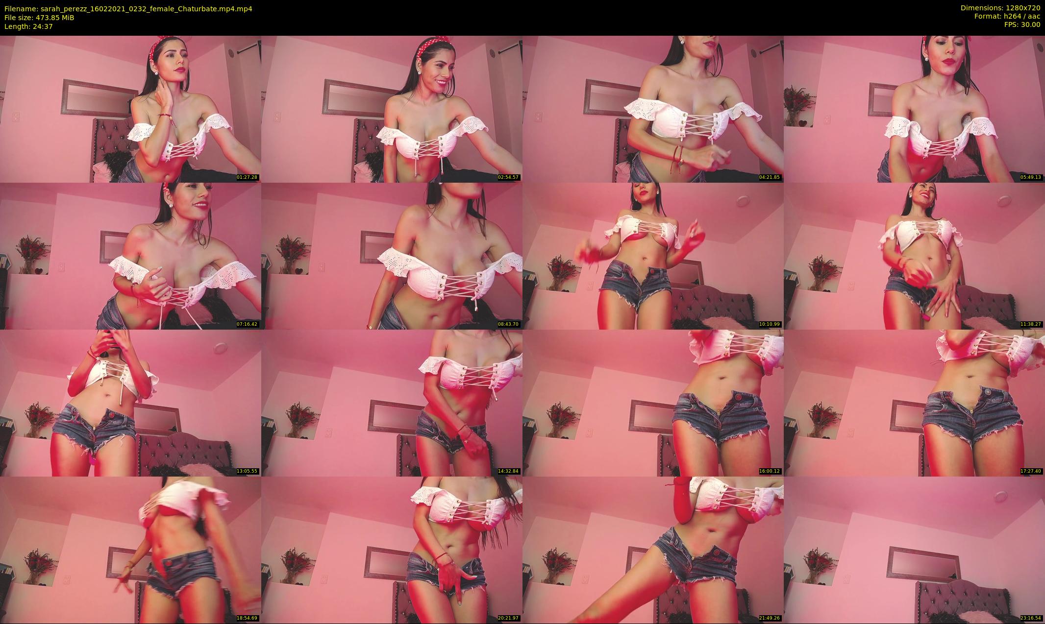 sarah_perezz — 25 minute Chaturbate female cam show recording, 720p, Feb 16, 2021
