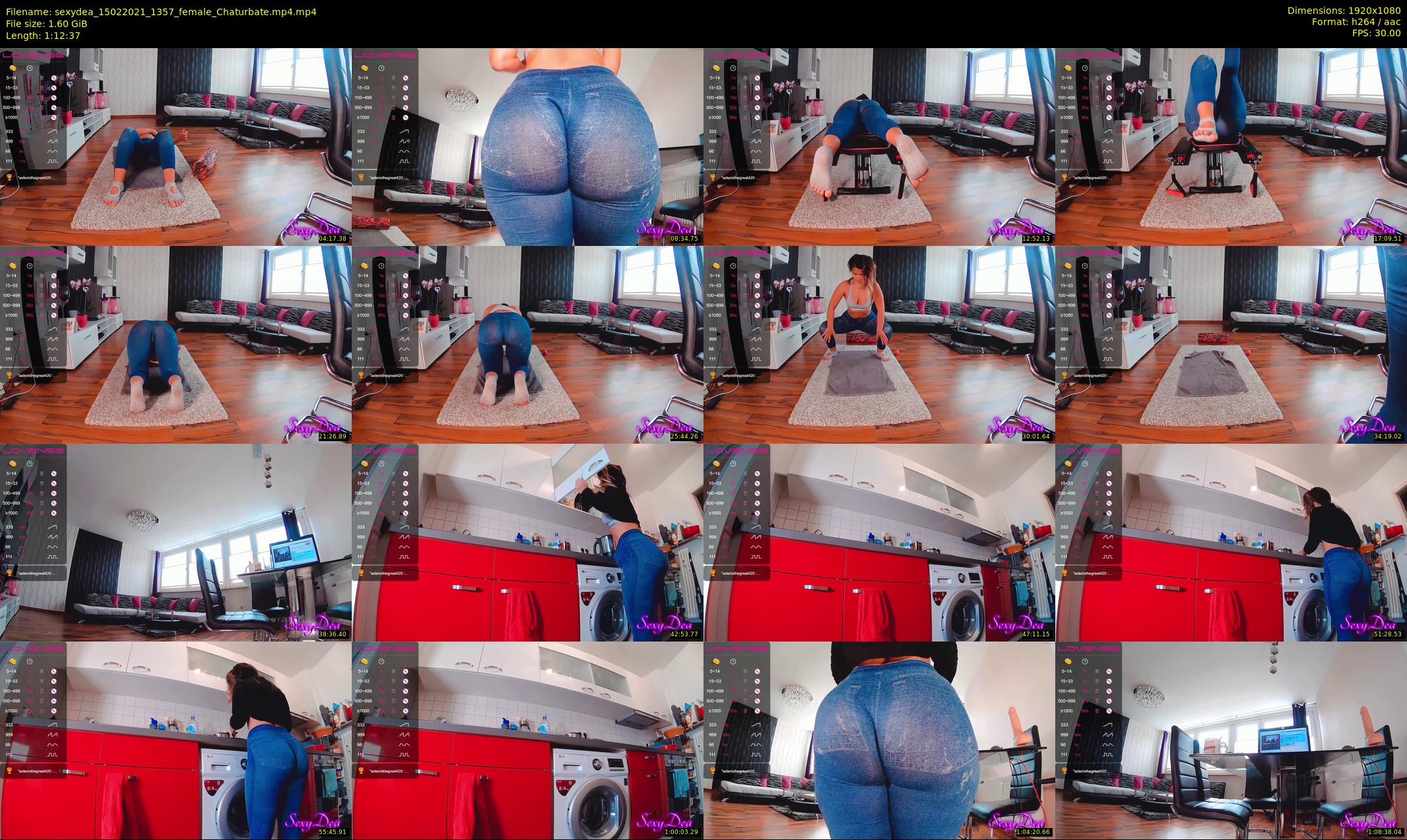 sexydea — 73 minute Chaturbate female cam show recording, 1080p, Feb 15, 2021