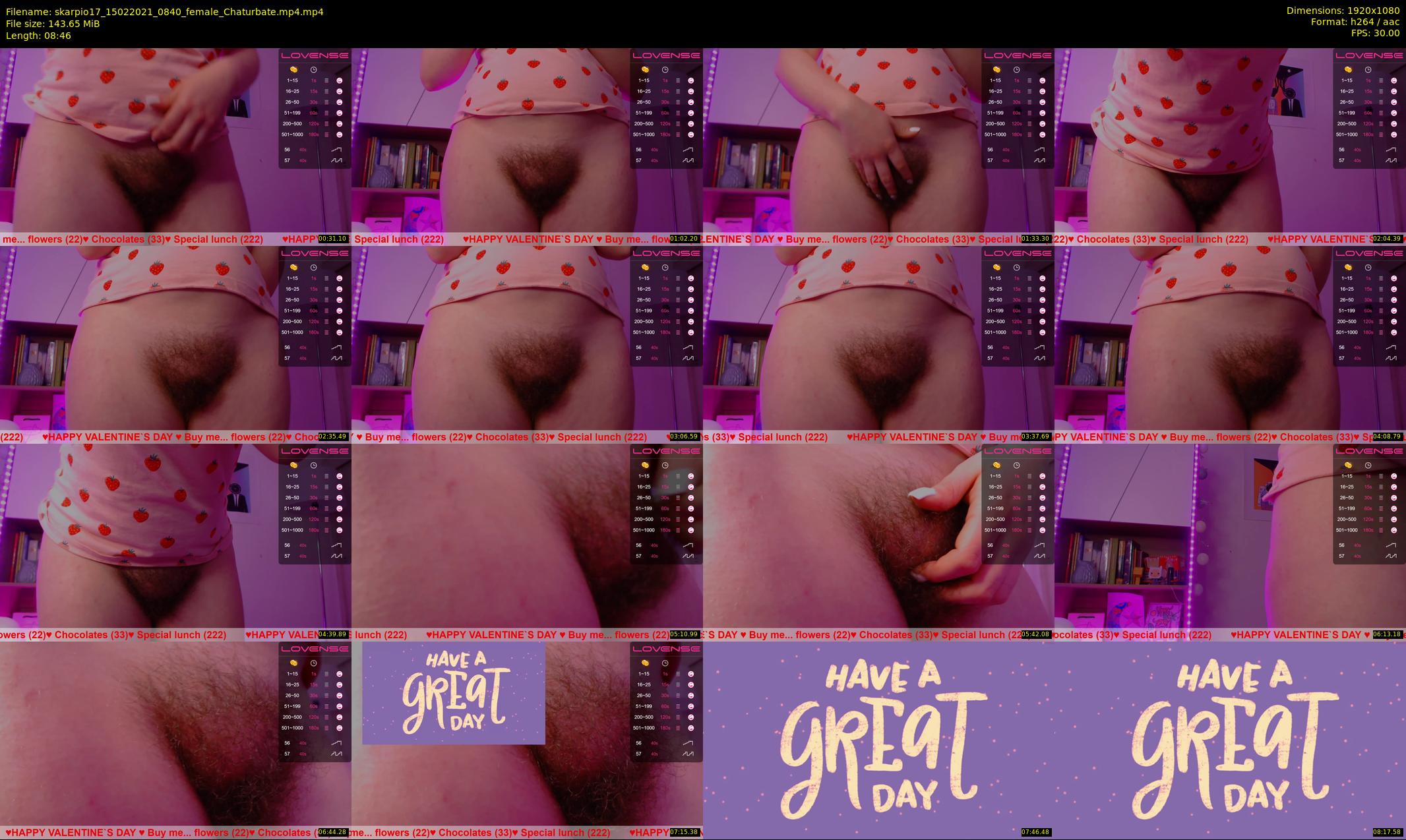 skarpio17 — 9 minute Chaturbate female cam show recording, 1080p, Feb 15, 2021