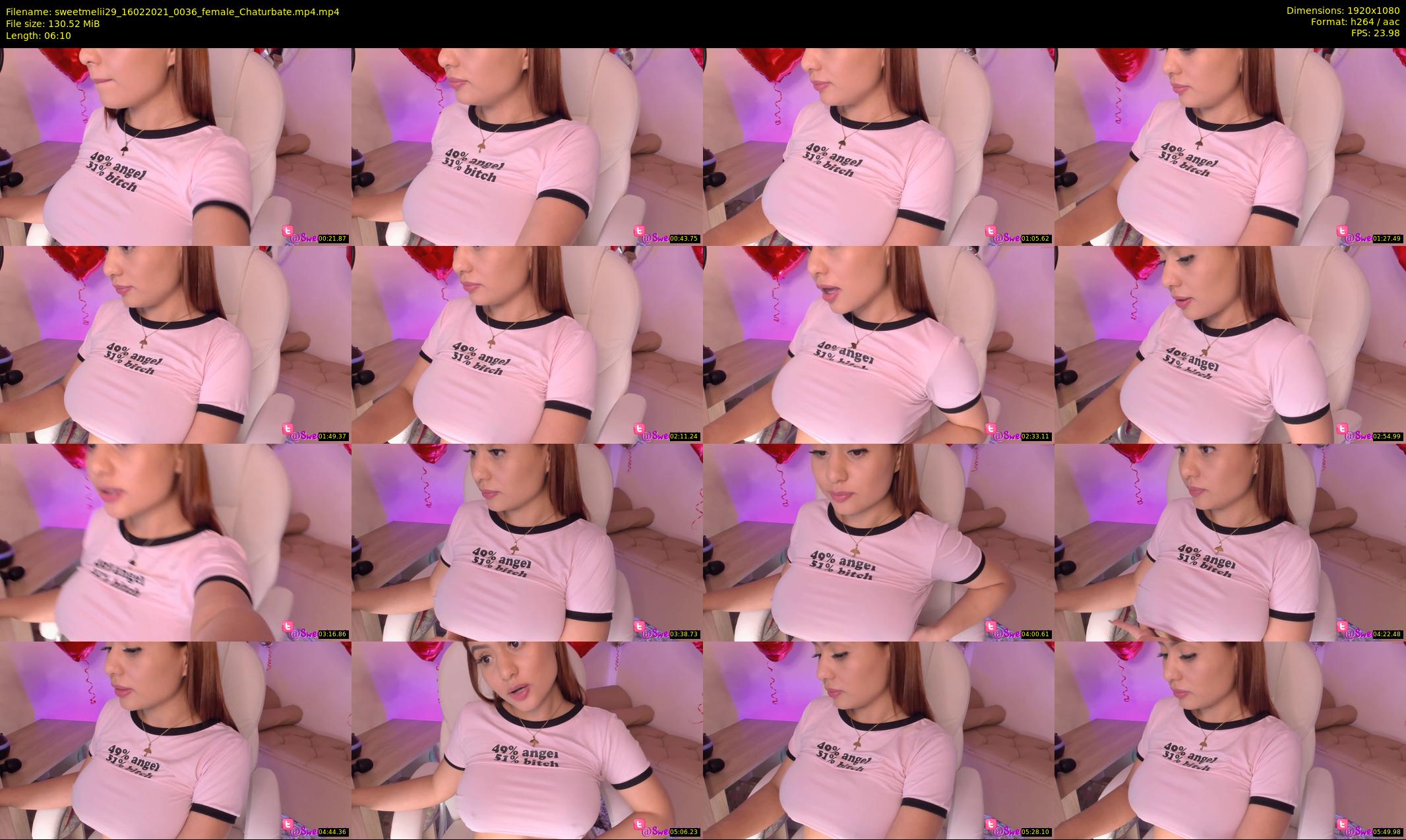 sweetmelii29 — 7 minute Chaturbate female cam show recording, 1080p, Feb 16, 2021