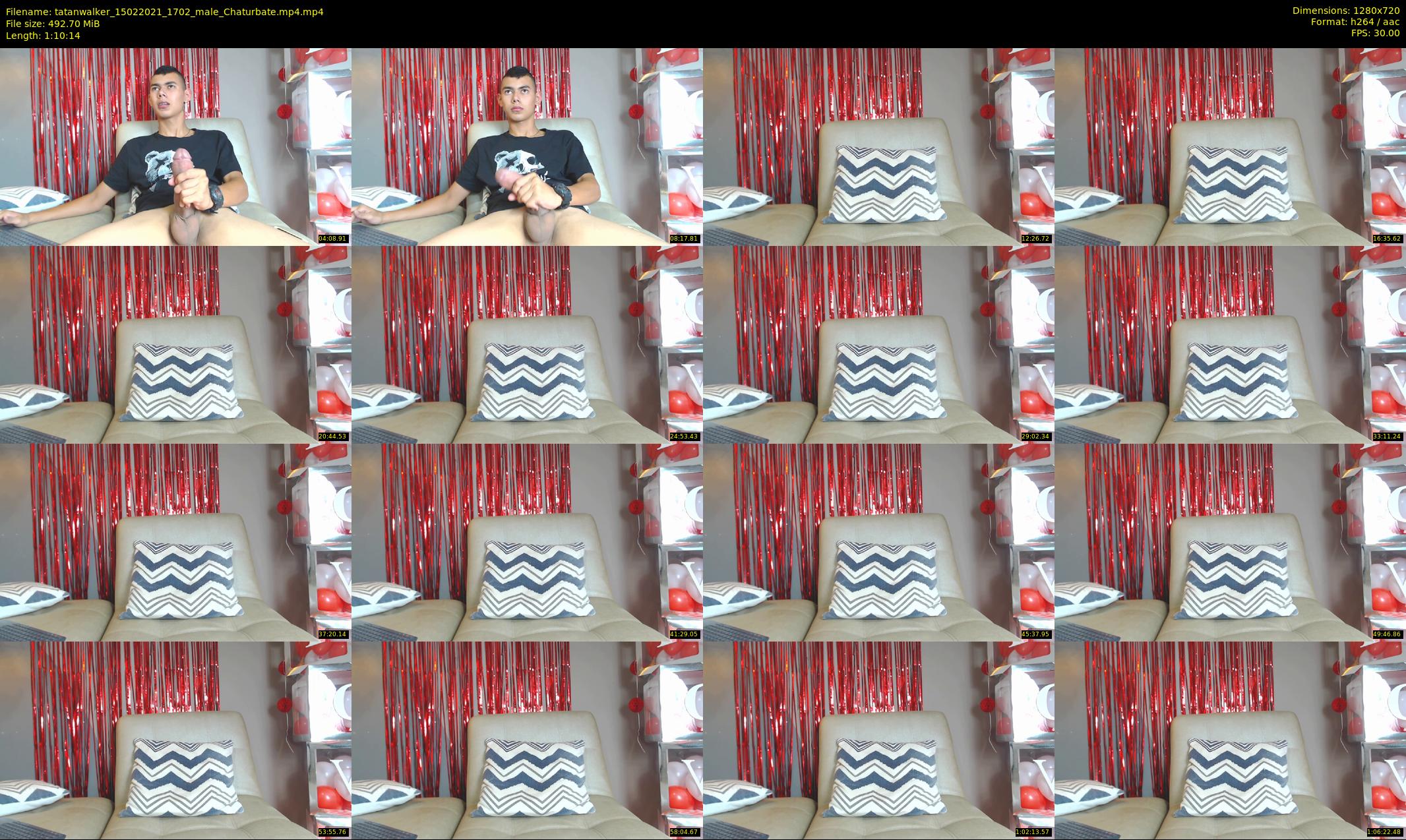 tatanwalker — 71 minute Chaturbate male cam show recording, 720p, Feb 15, 2021
