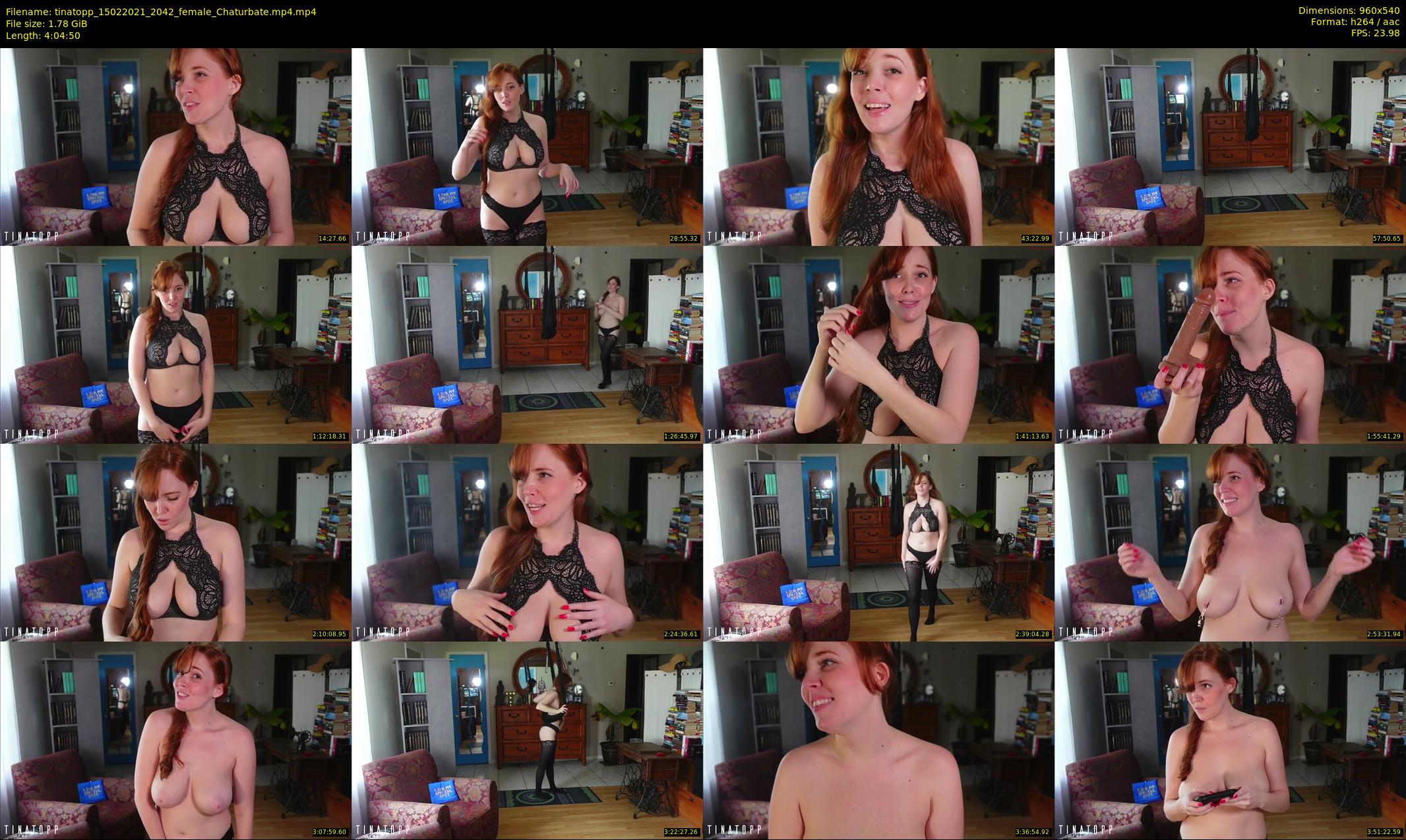 tinatopp — 245 minute Chaturbate female cam show recording, 480p, Feb 15, 2021