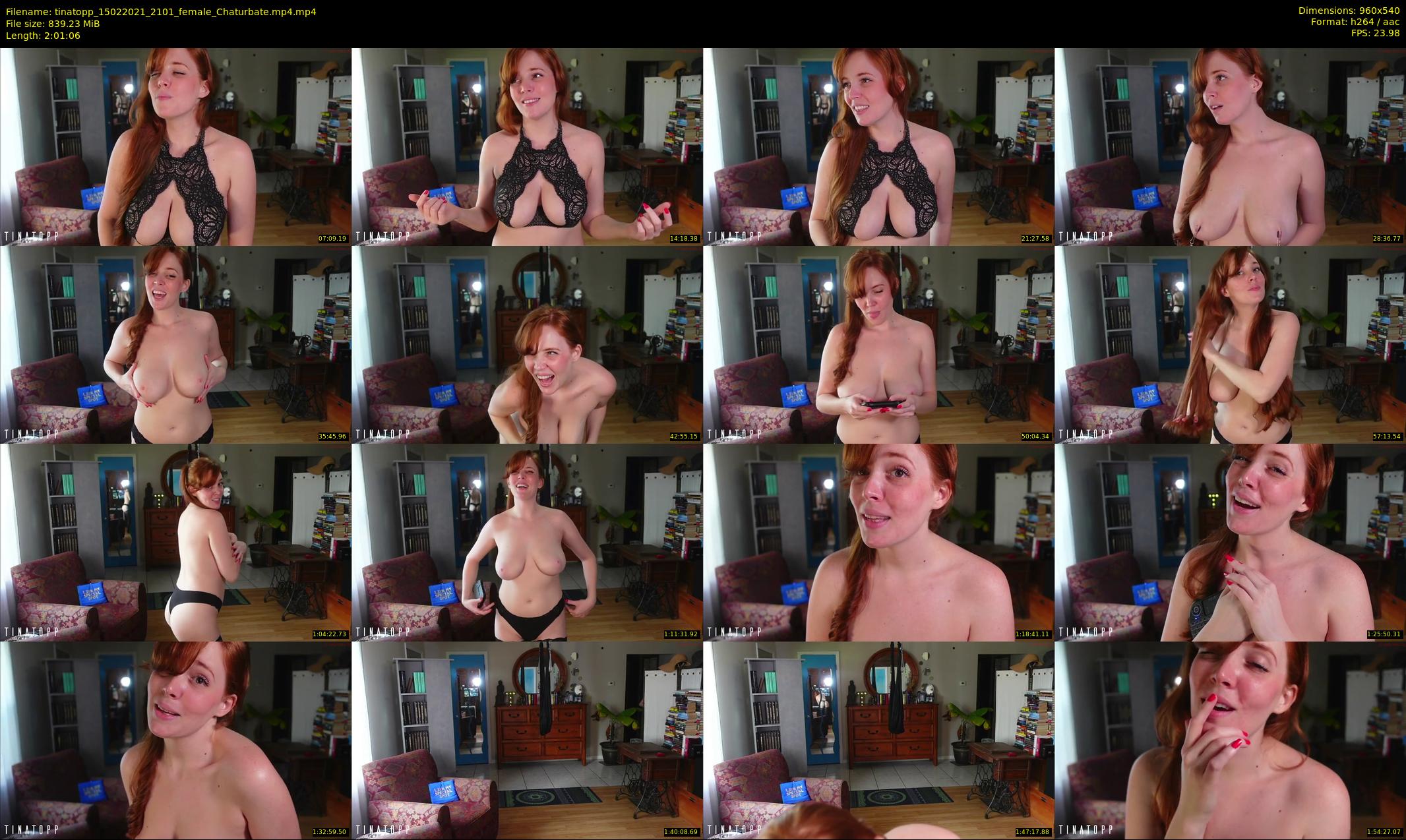 tinatopp — 122 minute Chaturbate female cam show recording, 480p, Feb 15, 2021