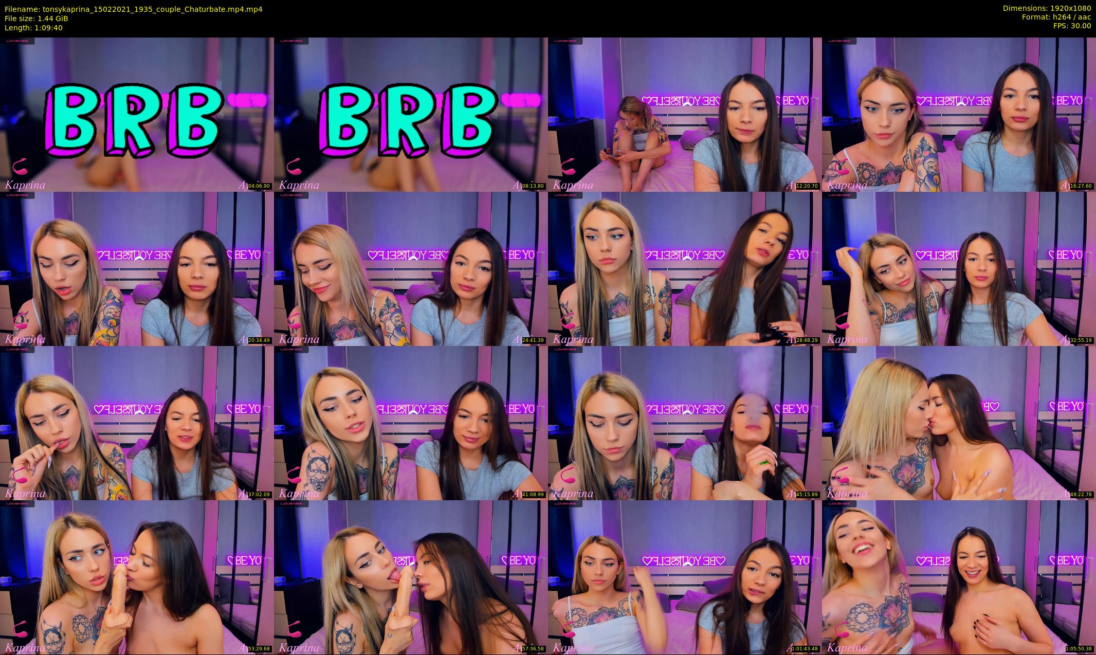 tonsykaprina — 70 minute Chaturbate couple cam show recording, 1080p, Feb 15, 2021