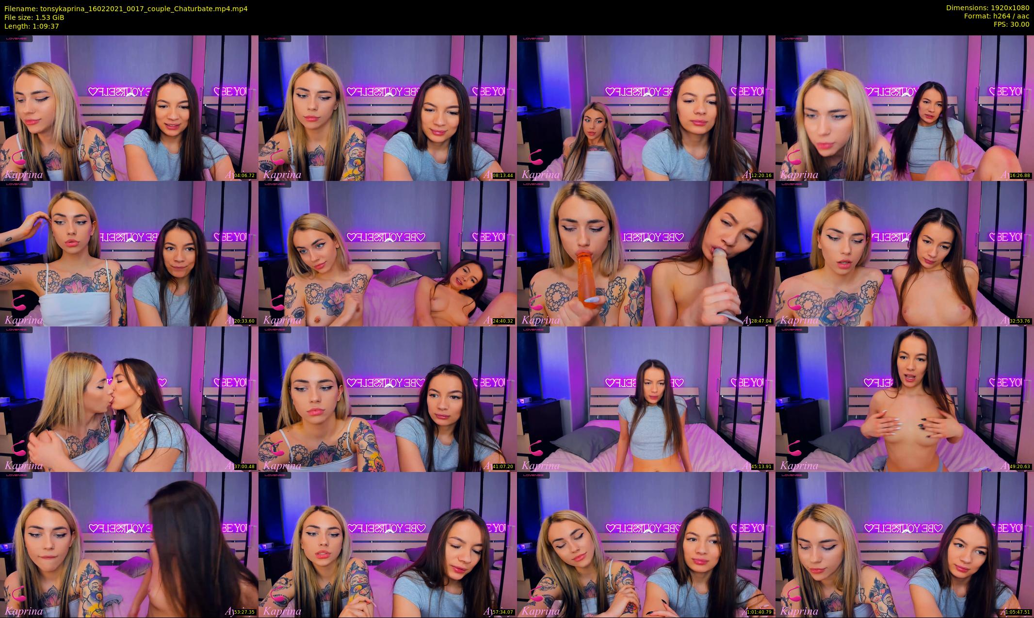 tonsykaprina — 70 minute Chaturbate couple cam show recording, 1080p, Feb 16, 2021