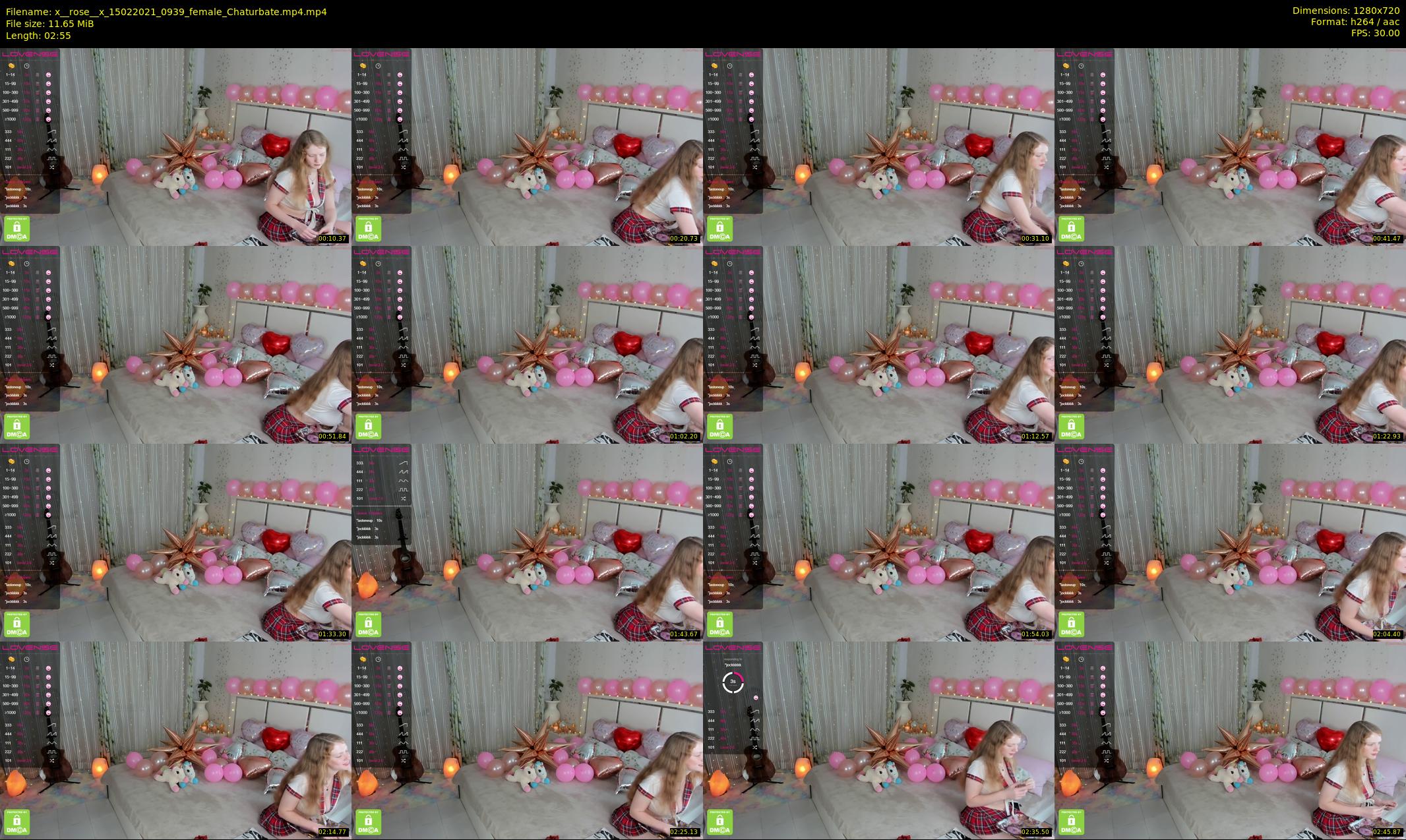 x__rose__x — 3 minute Chaturbate female cam show recording, 720p, Feb 15, 2021