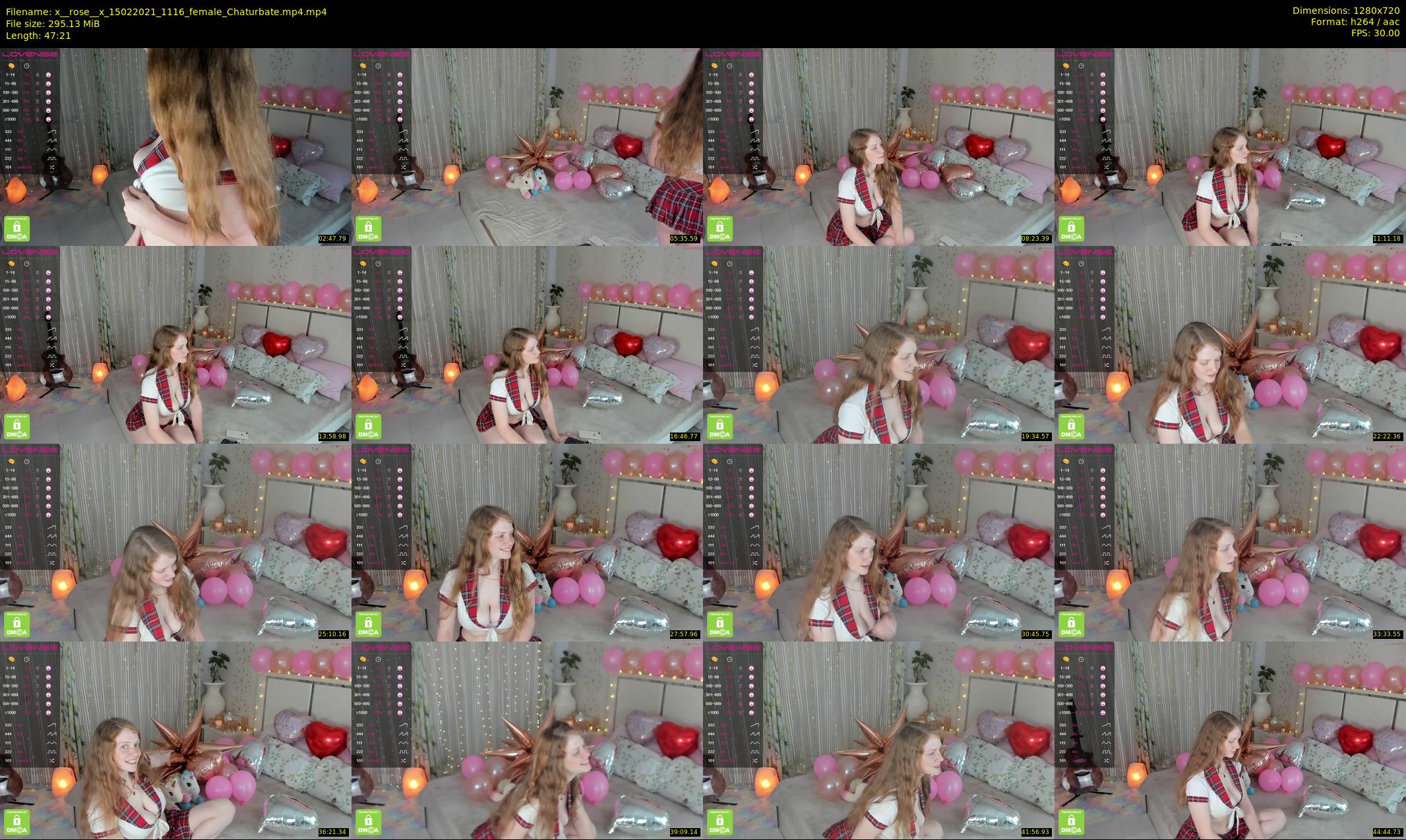 x__rose__x — 48 minute Chaturbate female cam show recording, 720p, Feb 15, 2021