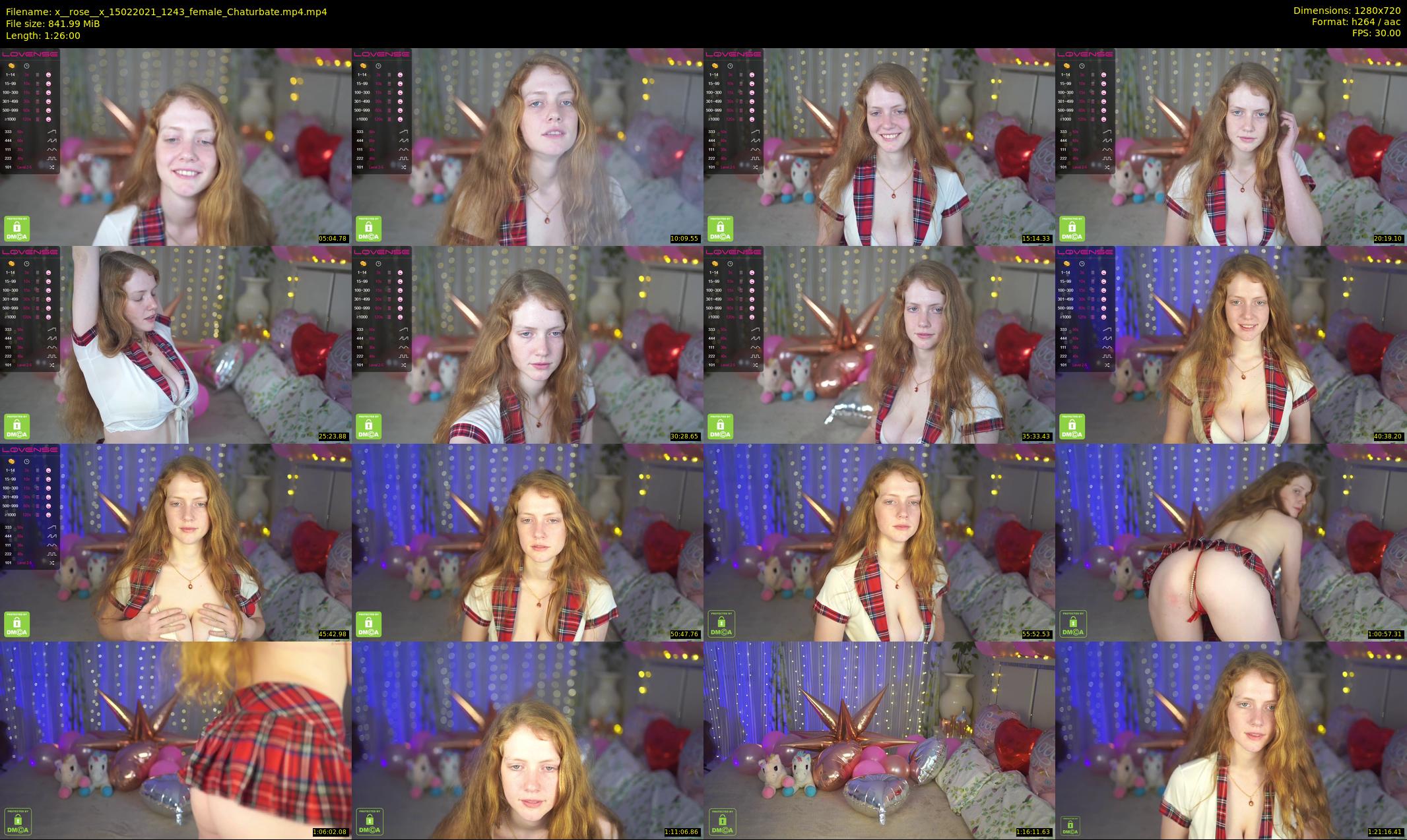 x__rose__x — 86 minute Chaturbate female cam show recording, 720p, Feb 15, 2021