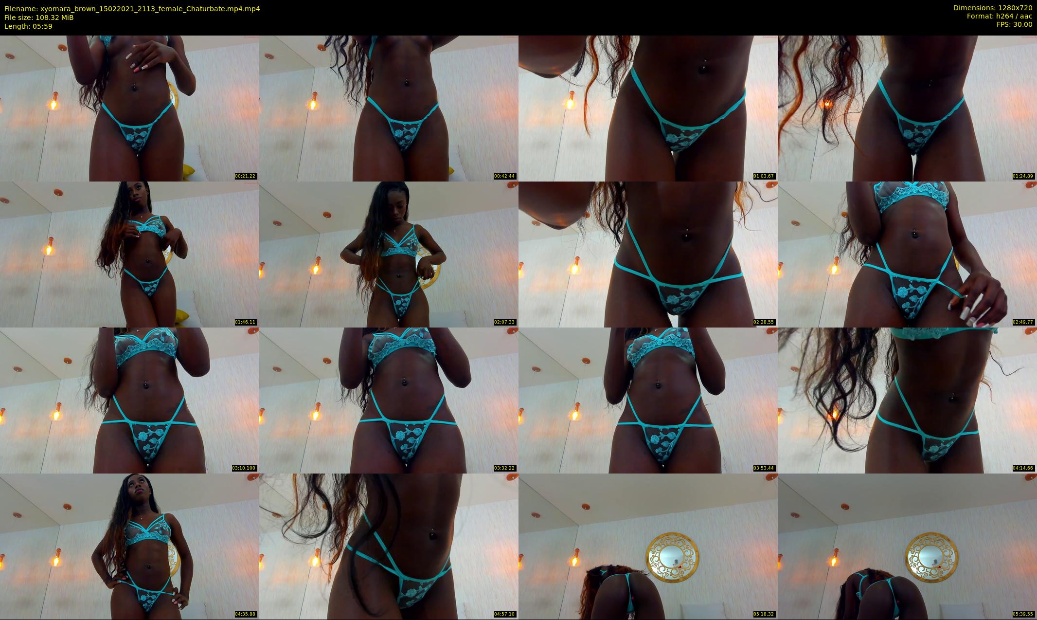 xyomara_brown — 6 minute Chaturbate female cam show recording, 720p, Feb 15, 2021