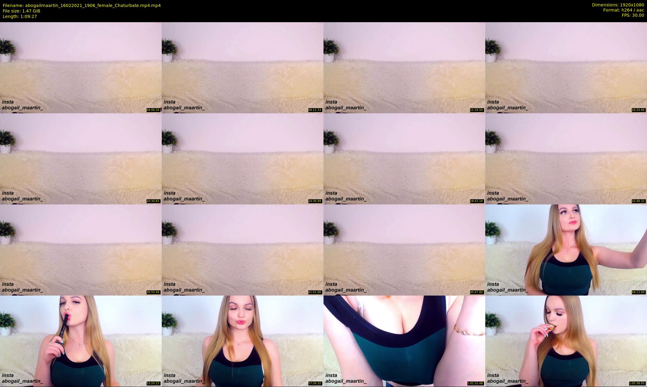 abogailmaartin — 70 minute Chaturbate female cam show recording, 1080p, Feb 16, 2021