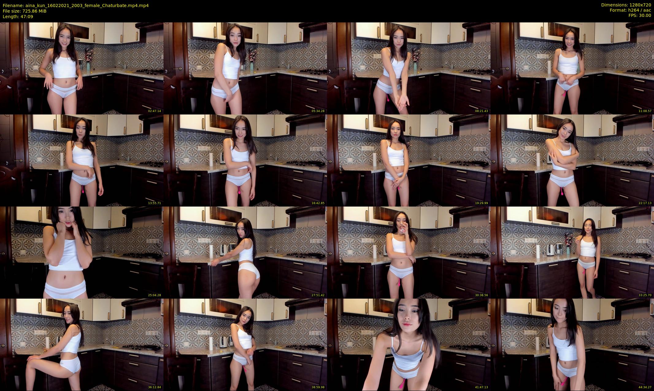 aina_kun — 48 minute Chaturbate female cam show recording, 720p, Feb 16, 2021