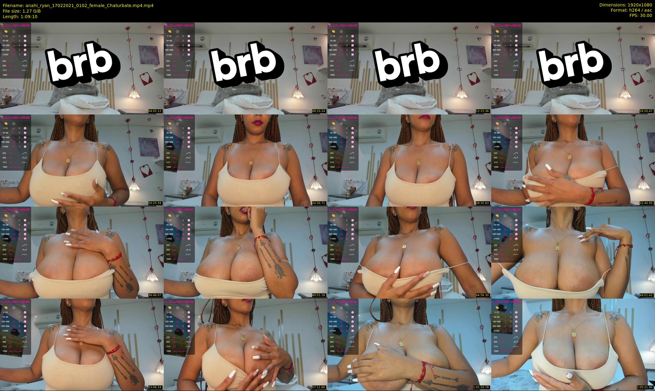 anahi_ryan — 70 minute Chaturbate female cam show recording, 1080p, Feb 17, 2021