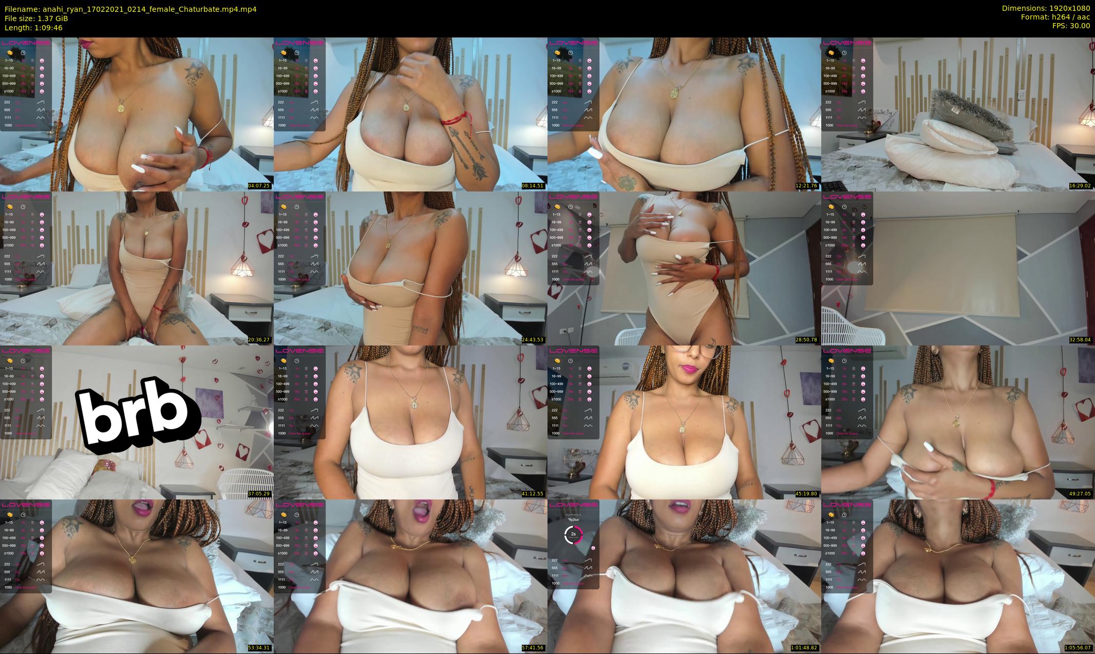 anahi_ryan — 70 minute Chaturbate female cam show recording, 1080p, Feb 17, 2021