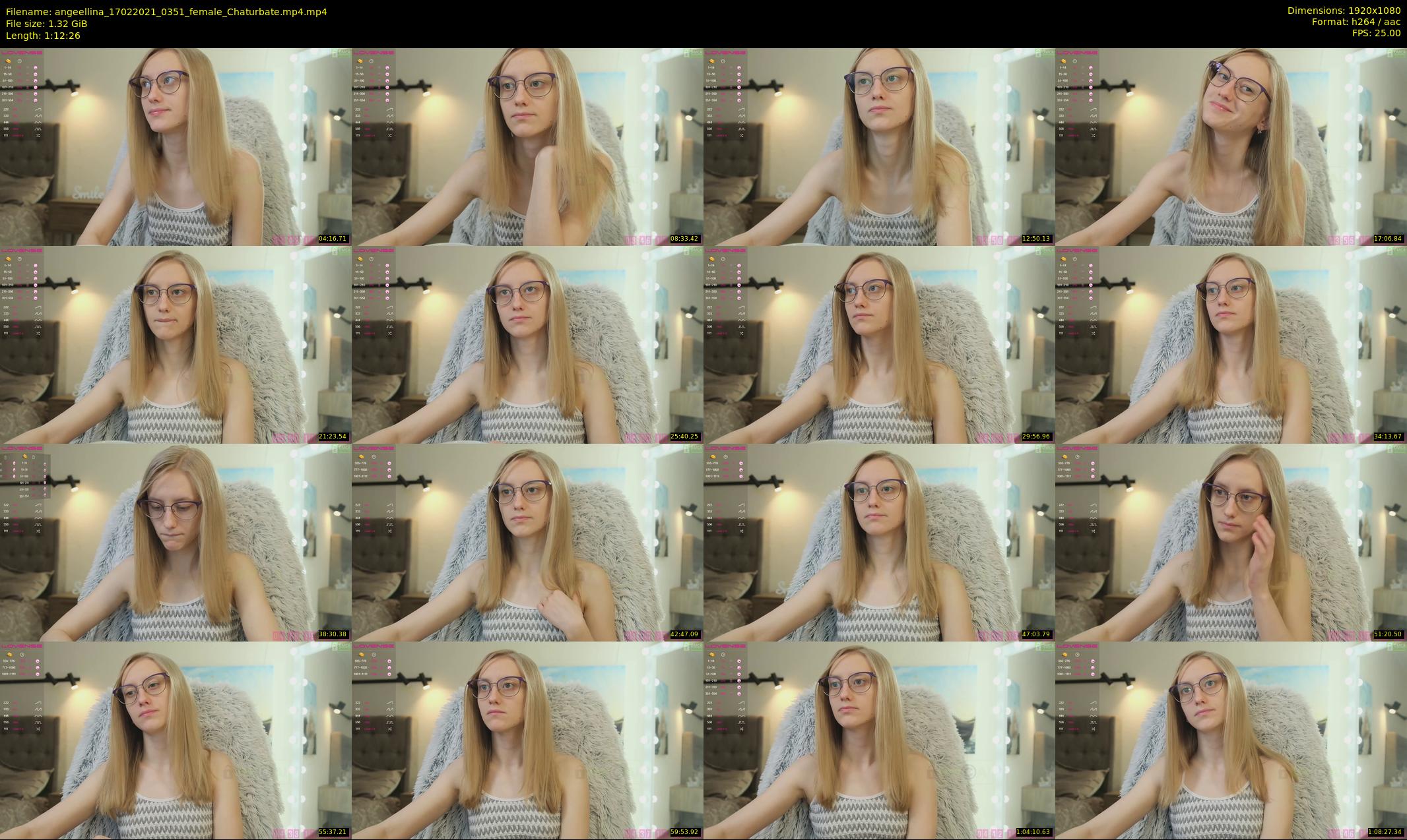 angeellina — 73 minute Chaturbate female cam show recording, 1080p, Feb 17, 2021