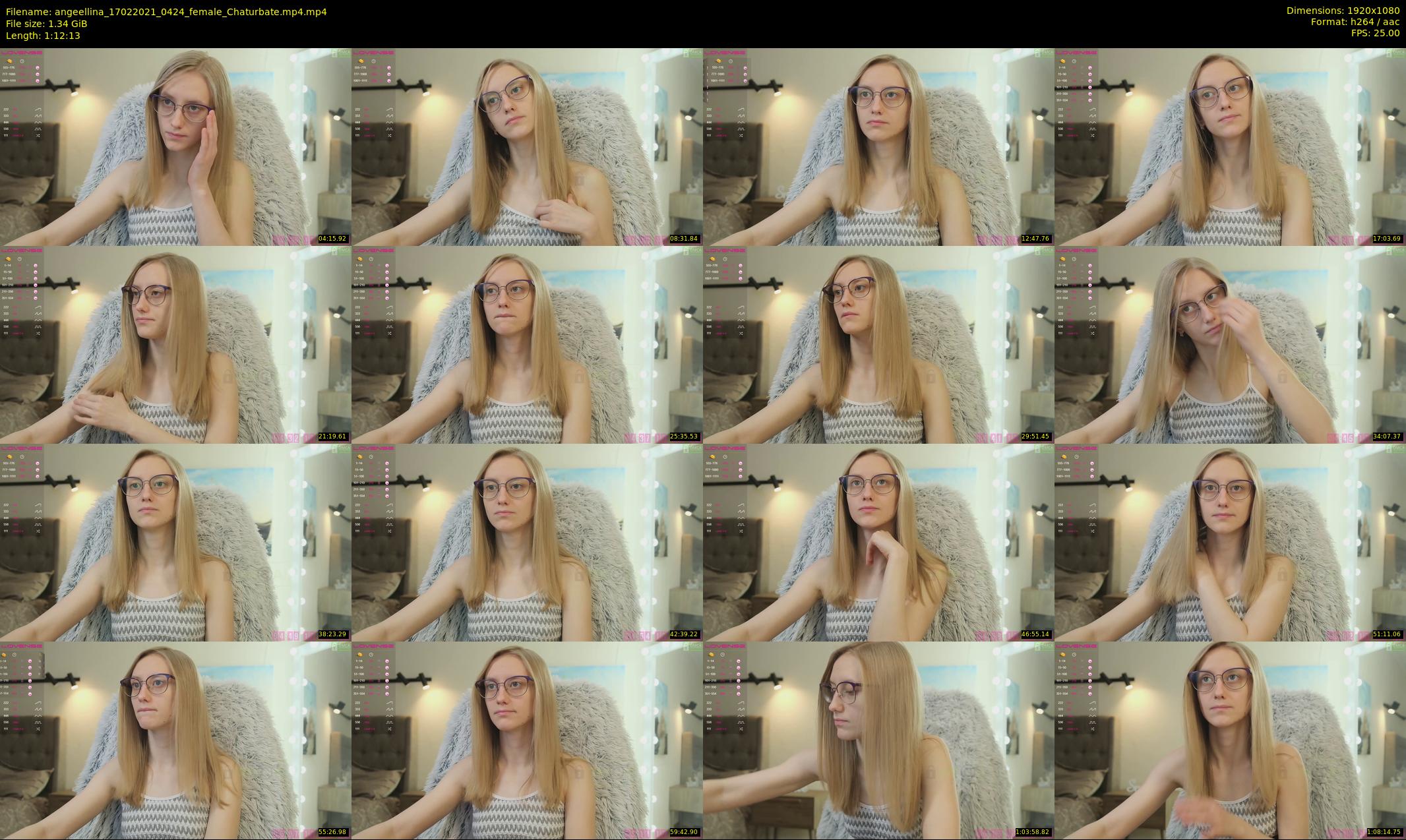 angeellina — 73 minute Chaturbate female cam show recording, 1080p, Feb 17, 2021