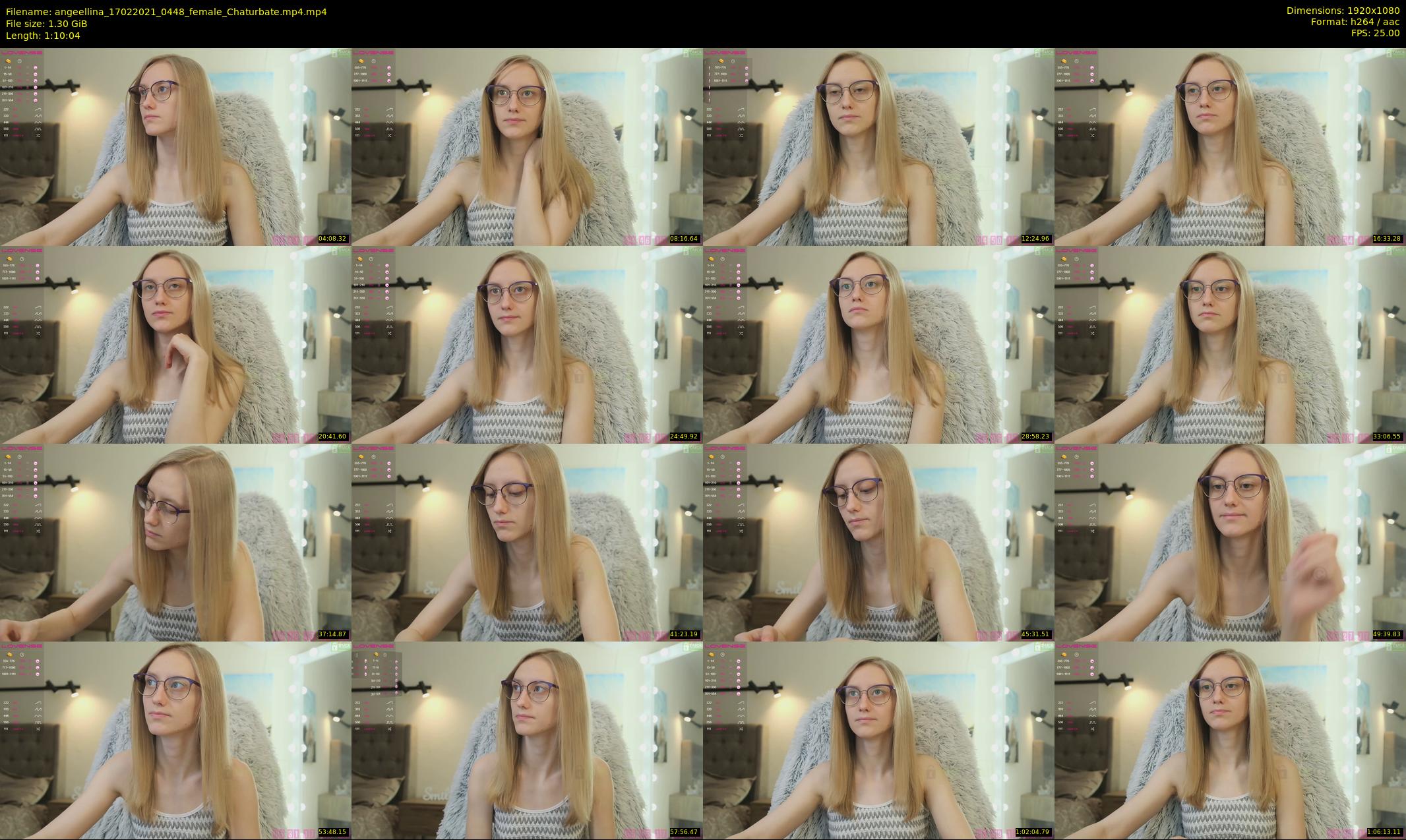 angeellina — 71 minute Chaturbate female cam show recording, 1080p, Feb 17, 2021