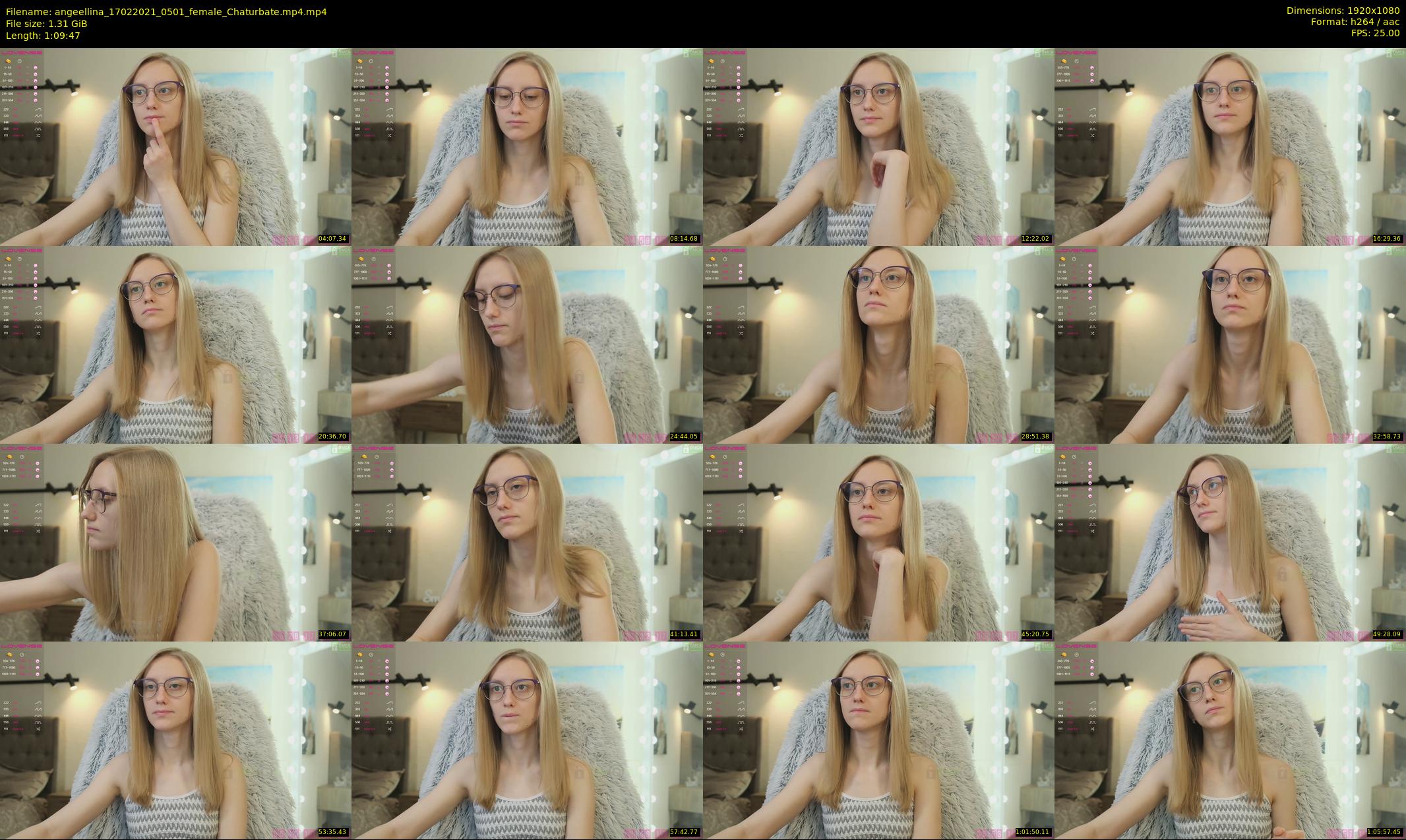 angeellina — 70 minute Chaturbate female cam show recording, 1080p, Feb 17, 2021