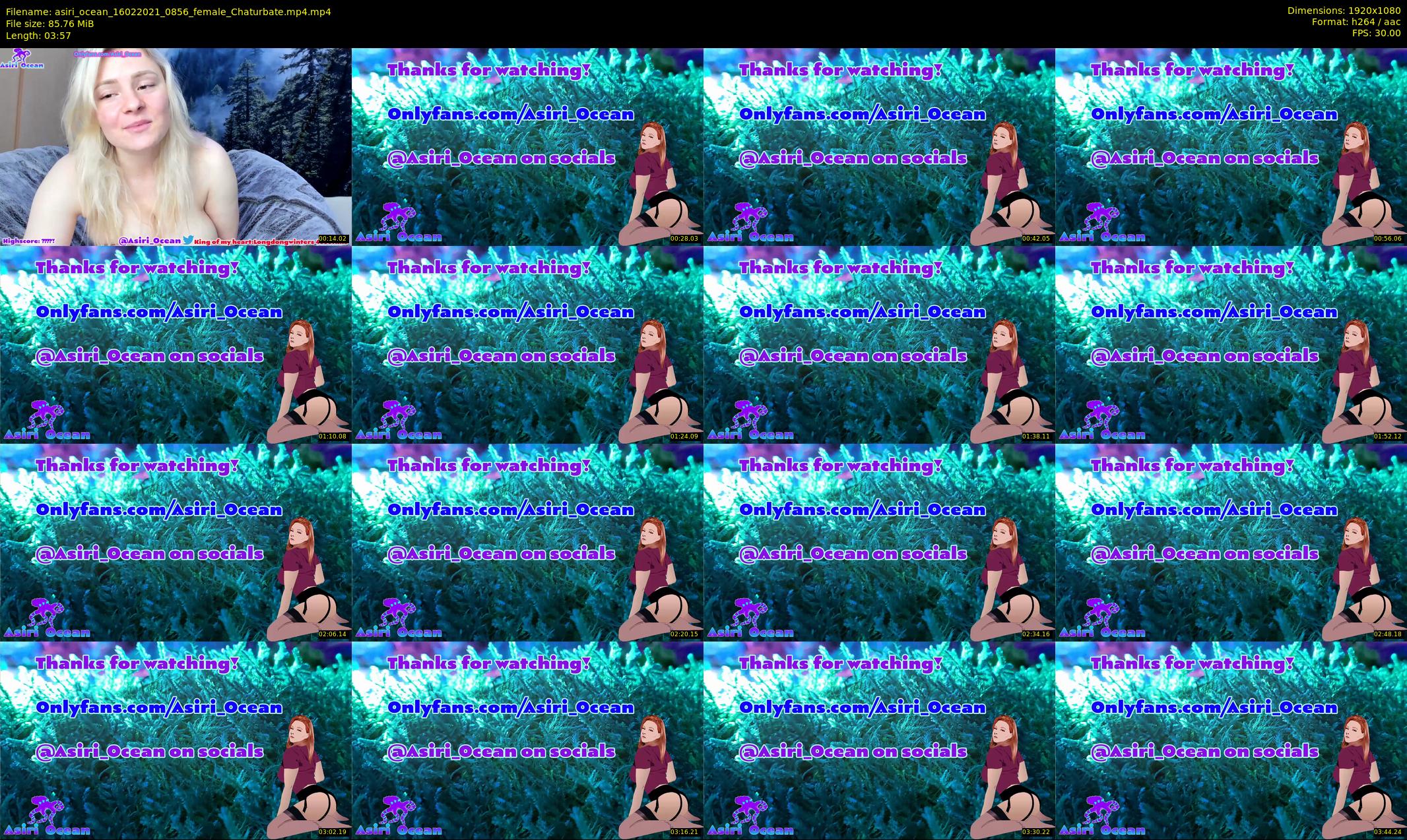 asiri_ocean — 4 minute Chaturbate female cam show recording, 1080p, Feb 16, 2021