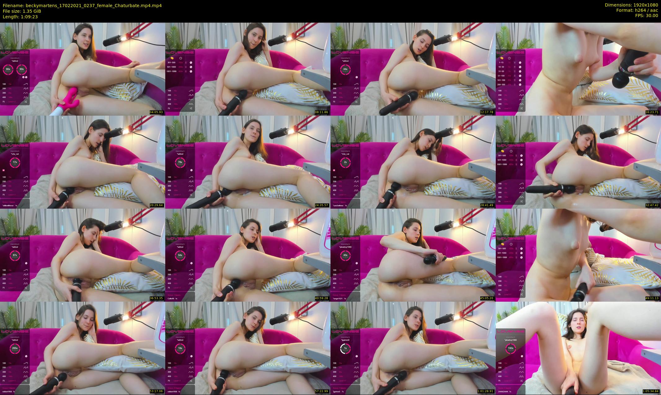 beckymartens — 70 minute Chaturbate female cam show recording, 1080p, Feb 17, 2021