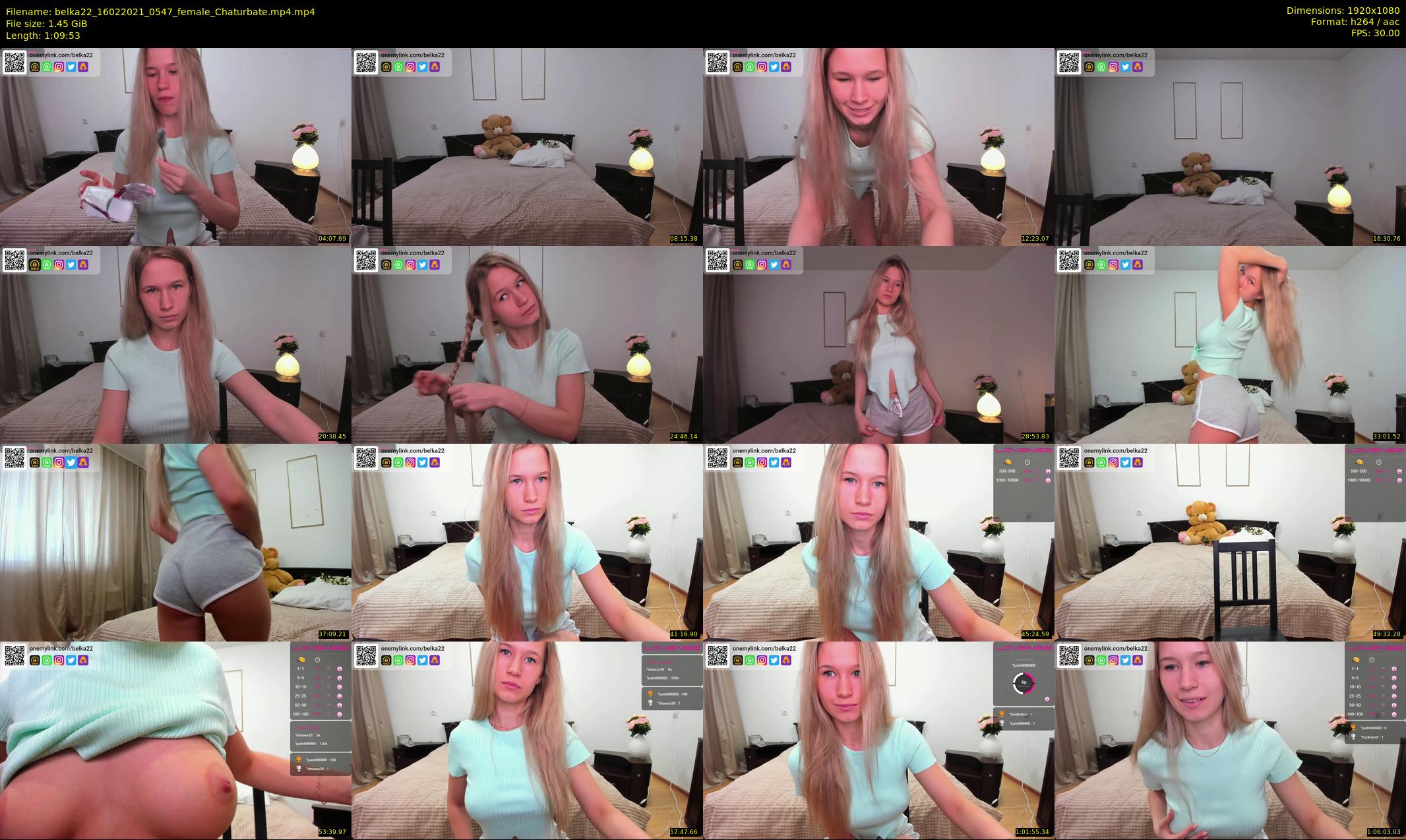 belka22 — 70 minute Chaturbate female cam show recording, 1080p, Feb 16, 2021