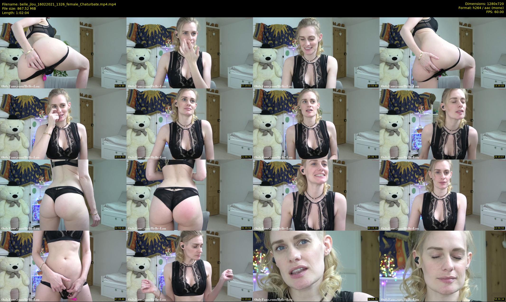 belle_jlou — 63 minute Chaturbate female cam show recording, 720p, Feb 16, 2021