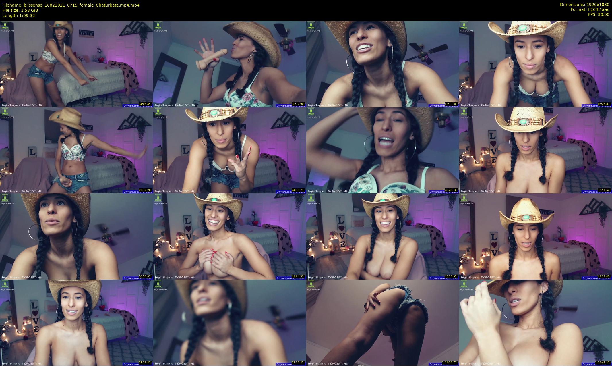 blissense — 70 minute Chaturbate female cam show recording, 1080p, Feb 16, 2021