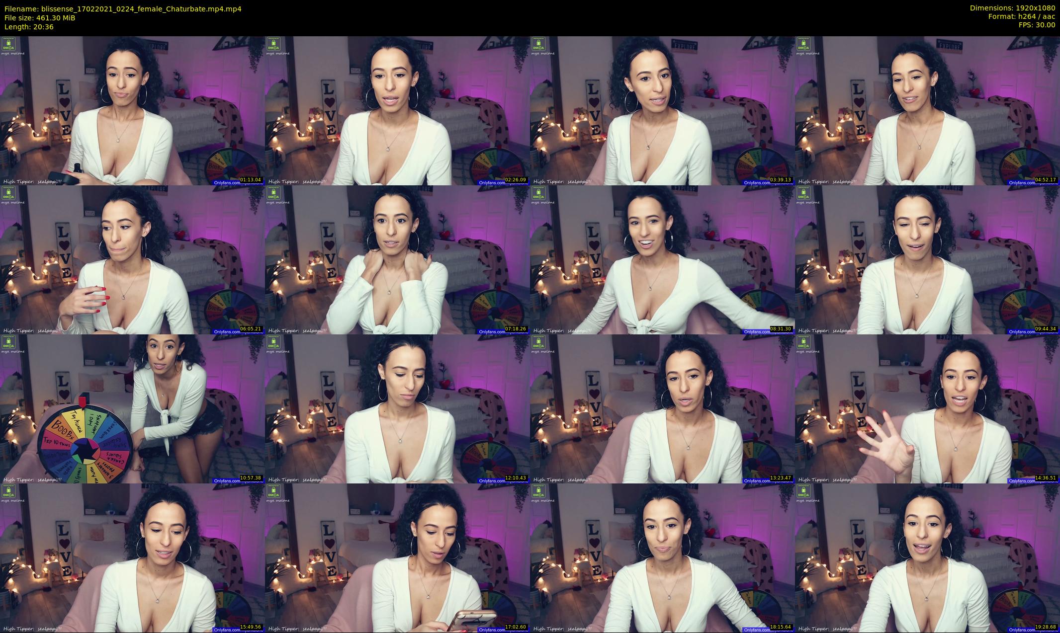 blissense — 21 minute Chaturbate female cam show recording, 1080p, Feb 17, 2021