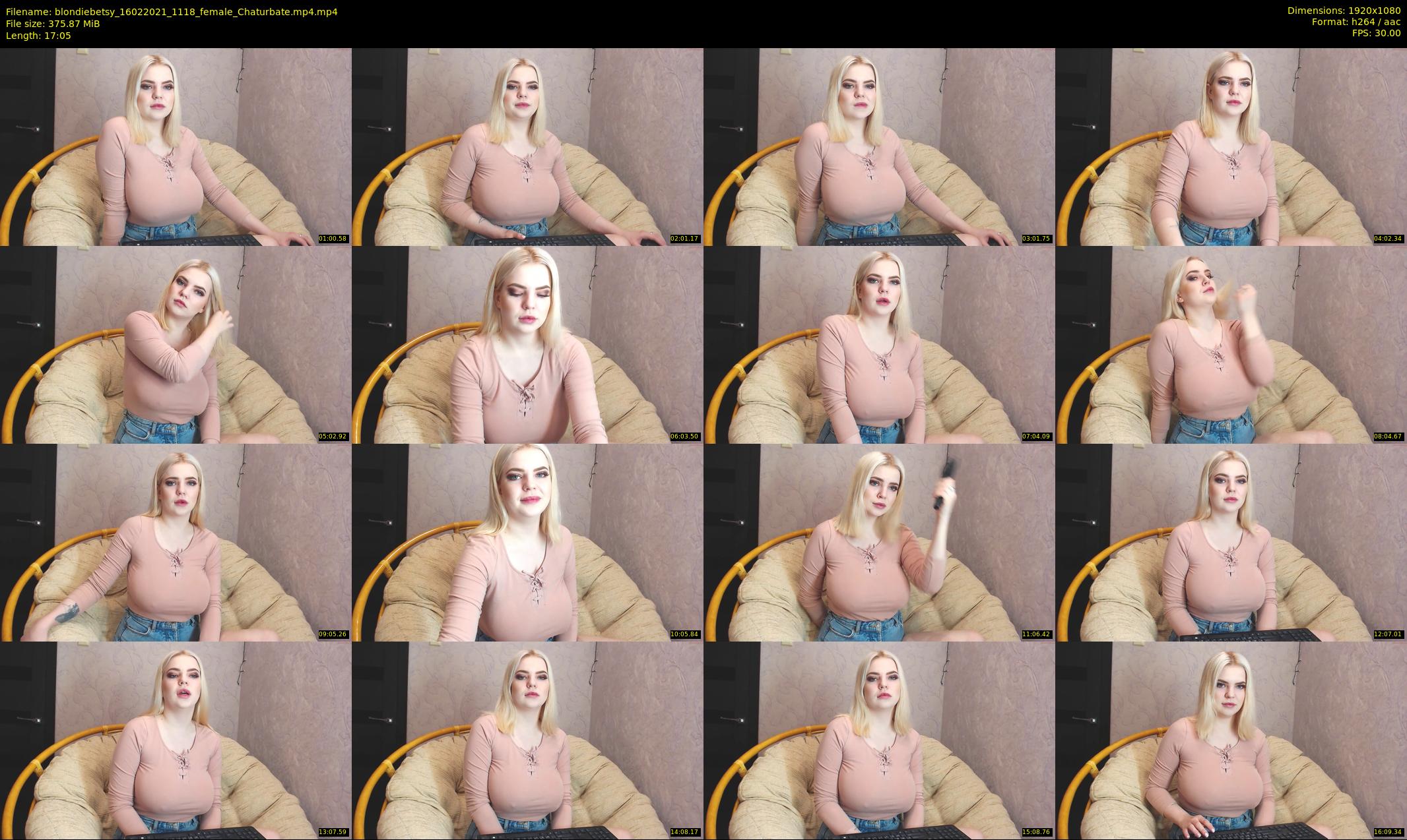 blondiebetsy — 18 minute Chaturbate female cam show recording, 1080p, Feb 16, 2021