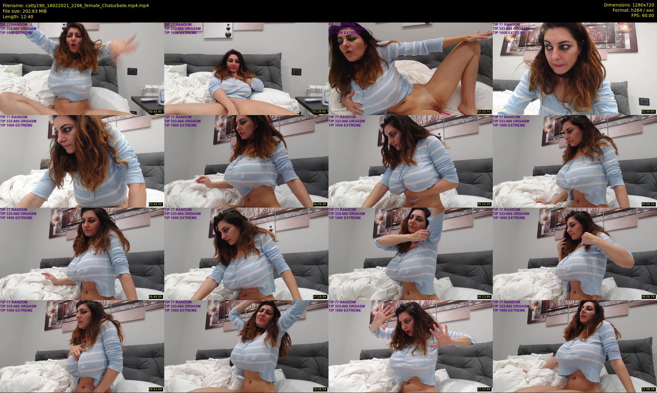 catty190 — 13 minute Chaturbate female cam show recording, 720p, Feb 16, 2021