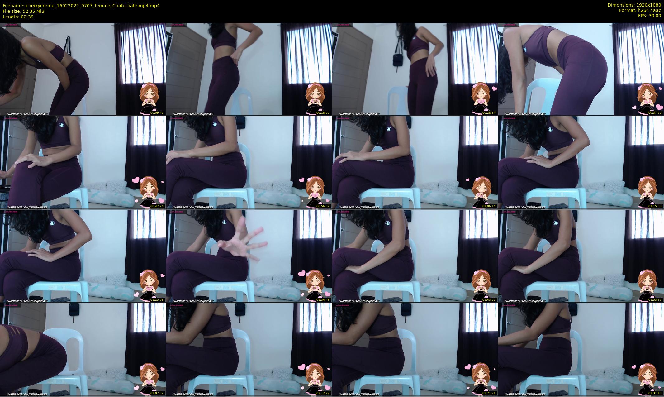 cherrycreme — 3 minute Chaturbate female cam show recording, 1080p, Feb 16, 2021