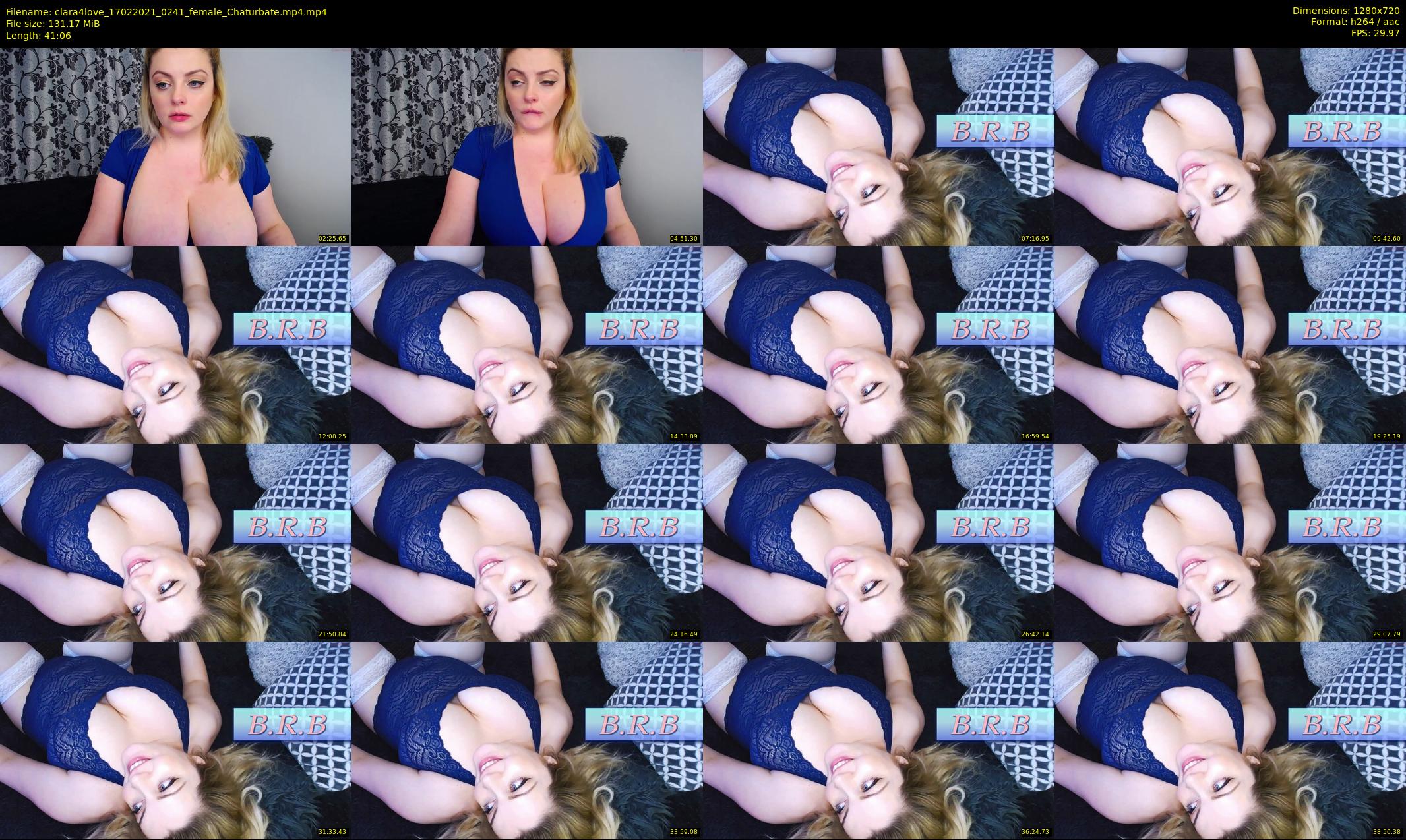 clara4love — 42 minute Chaturbate female cam show recording, 720p, Feb 17, 2021