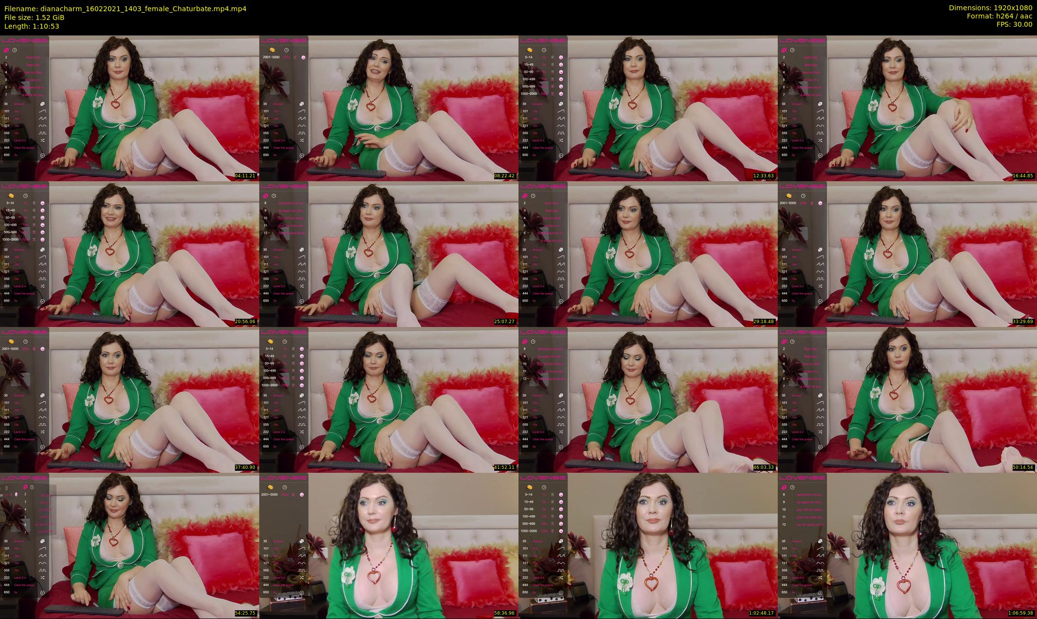 dianacharm — 71 minute Chaturbate female cam show recording, 1080p, Feb 16, 2021