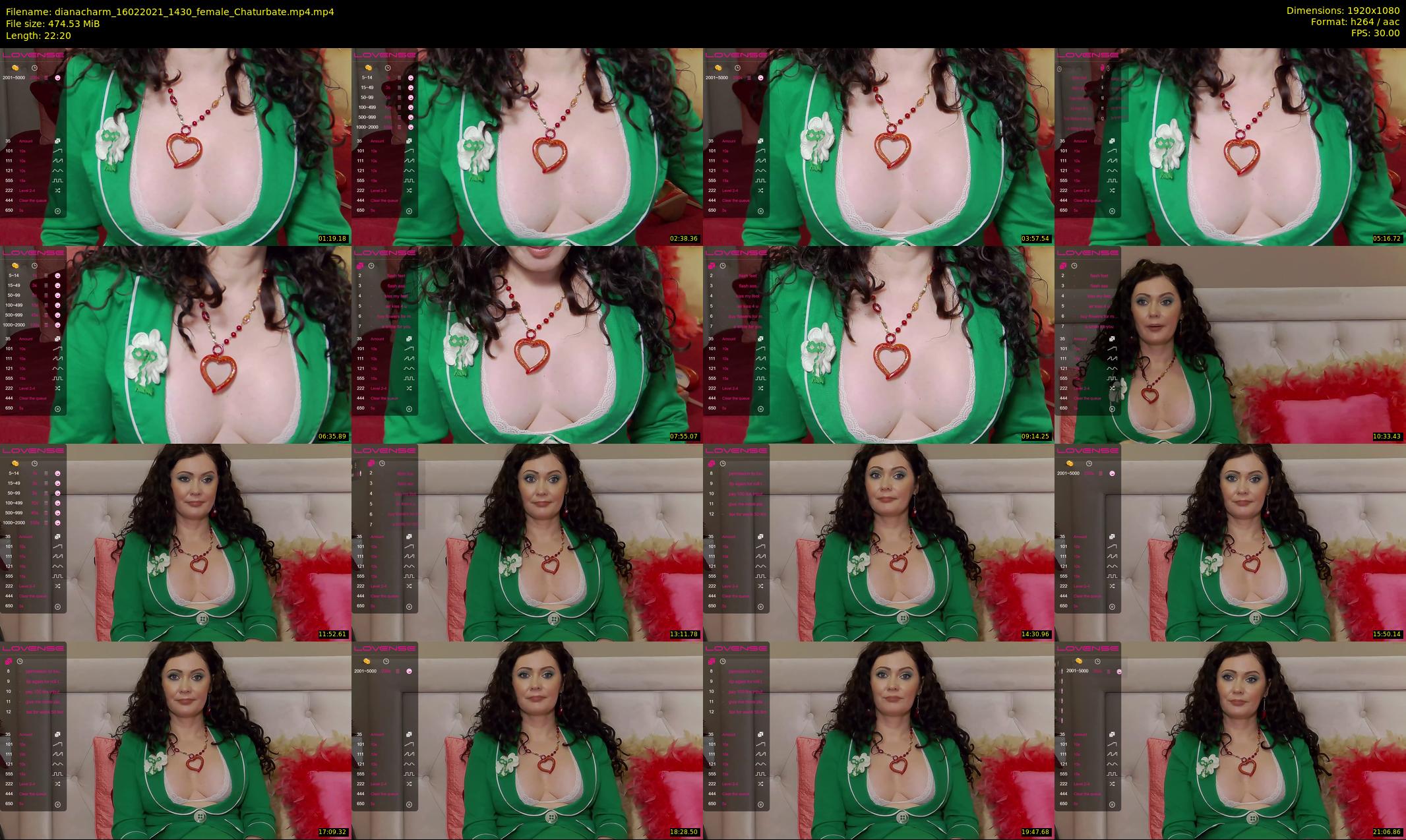 dianacharm — 23 minute Chaturbate female cam show recording, 1080p, Feb 16, 2021