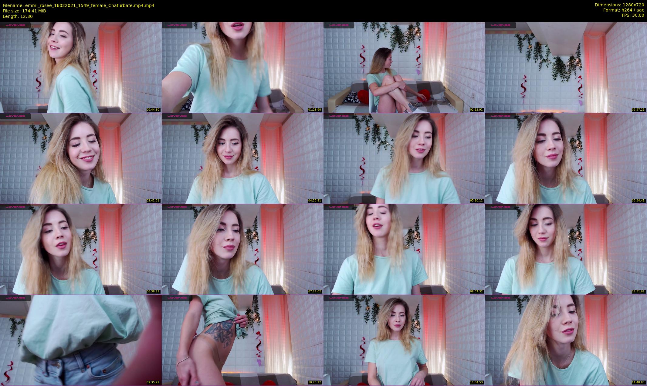 emmi_rosee — 13 minute Chaturbate female cam show recording, 720p, Feb 16, 2021