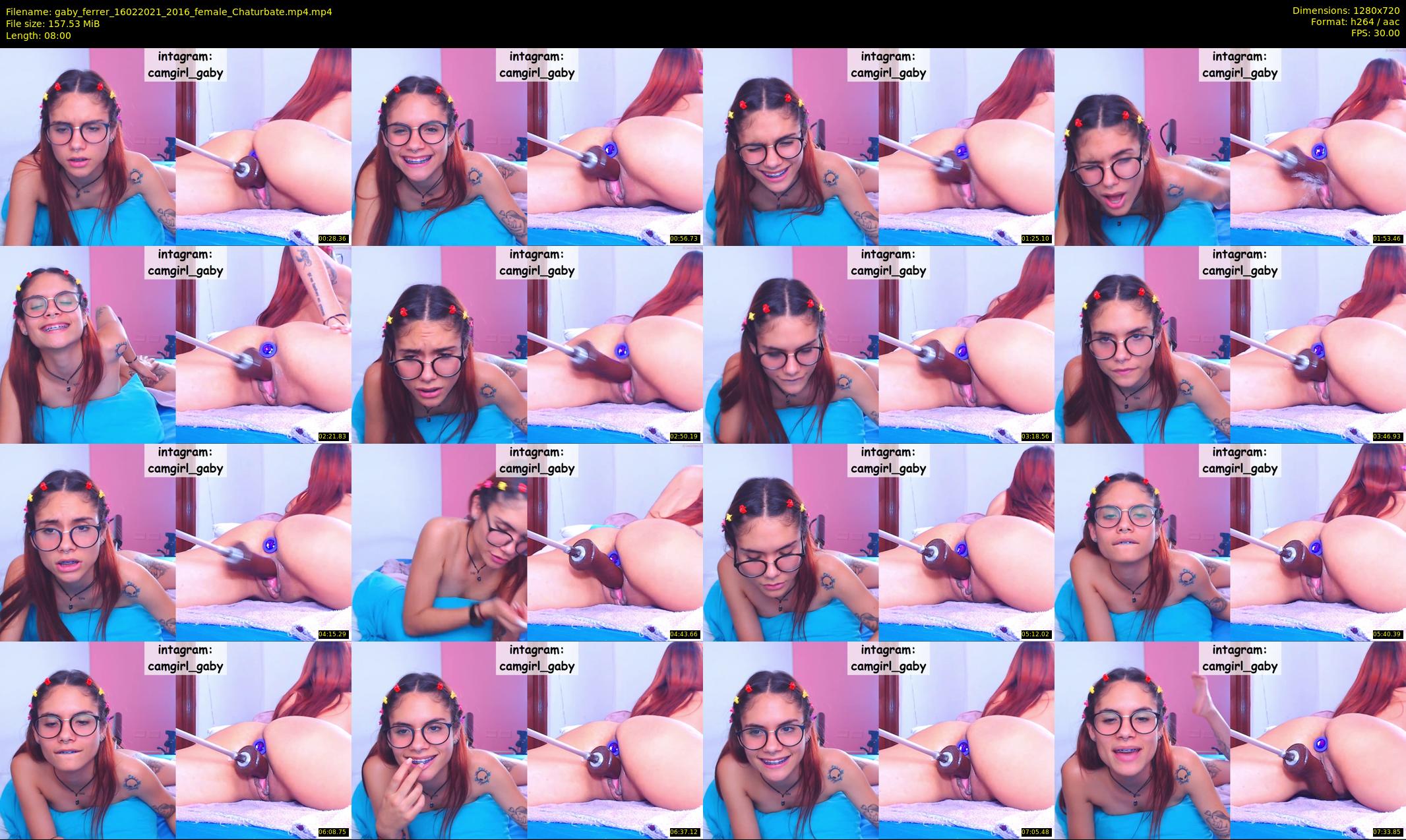 gaby_ferrer — 8 minute Chaturbate female cam show recording, 720p, Feb 16, 2021
