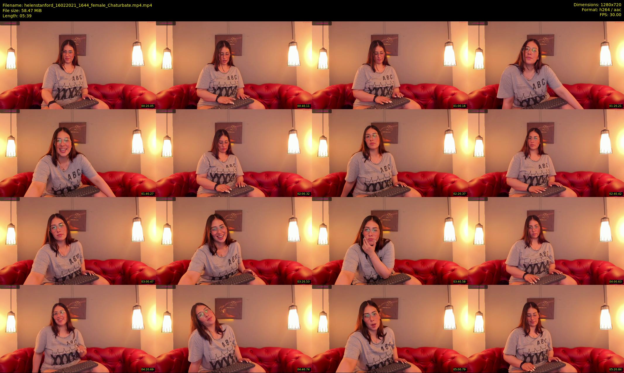 helenstanford — 6 minute Chaturbate female cam show recording, 720p, Feb 16, 2021