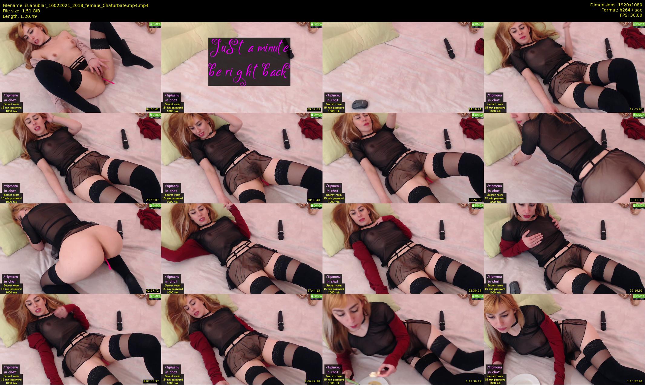 islanublar — 81 minute Chaturbate female cam show recording, 1080p, Feb 16, 2021