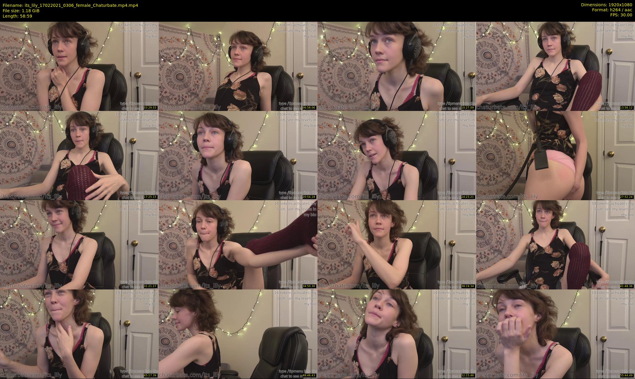 its_lily — 59 minute Chaturbate female cam show recording, 1080p, Feb 17, 2021
