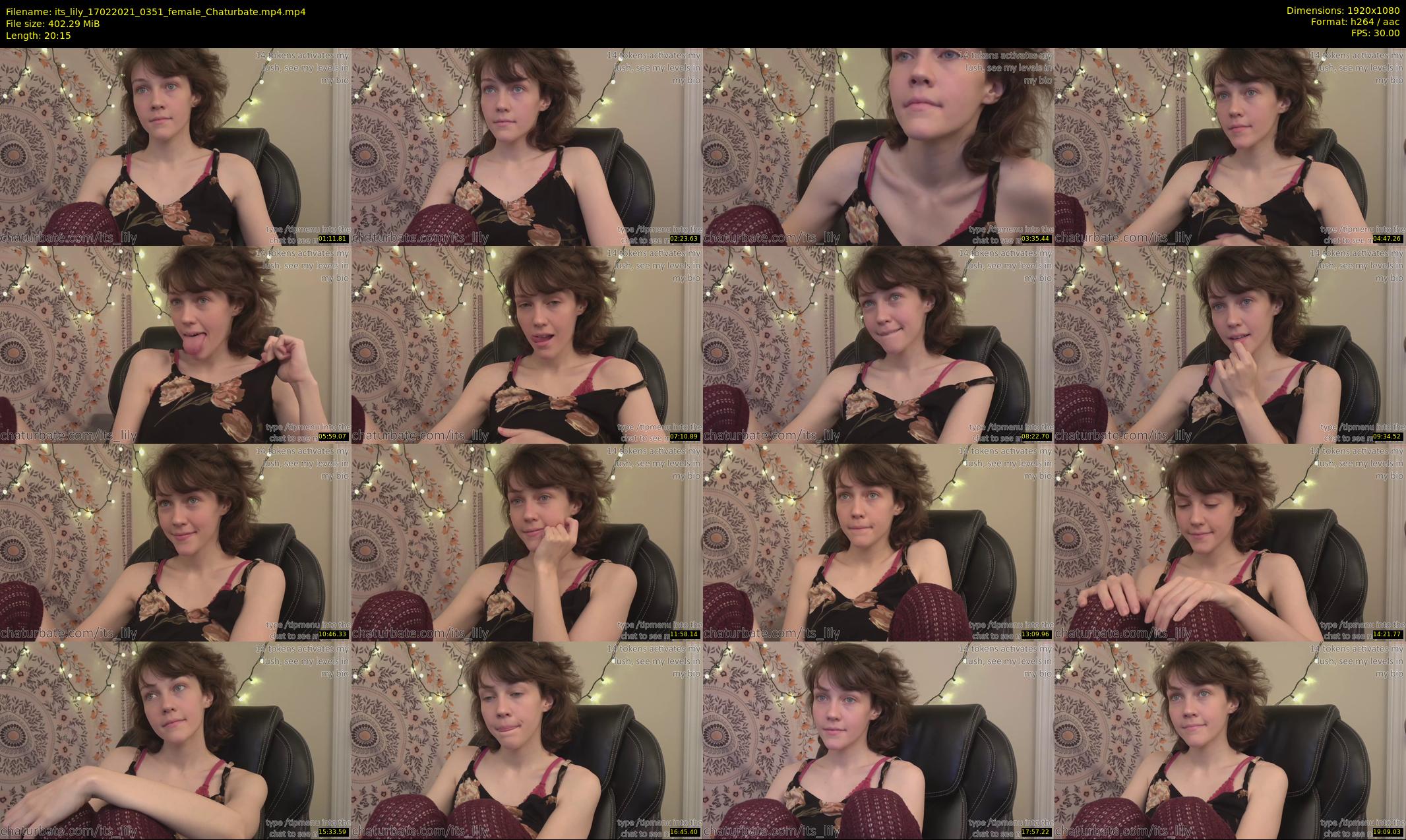 its_lily — 21 minute Chaturbate female cam show recording, 1080p, Feb 17, 2021