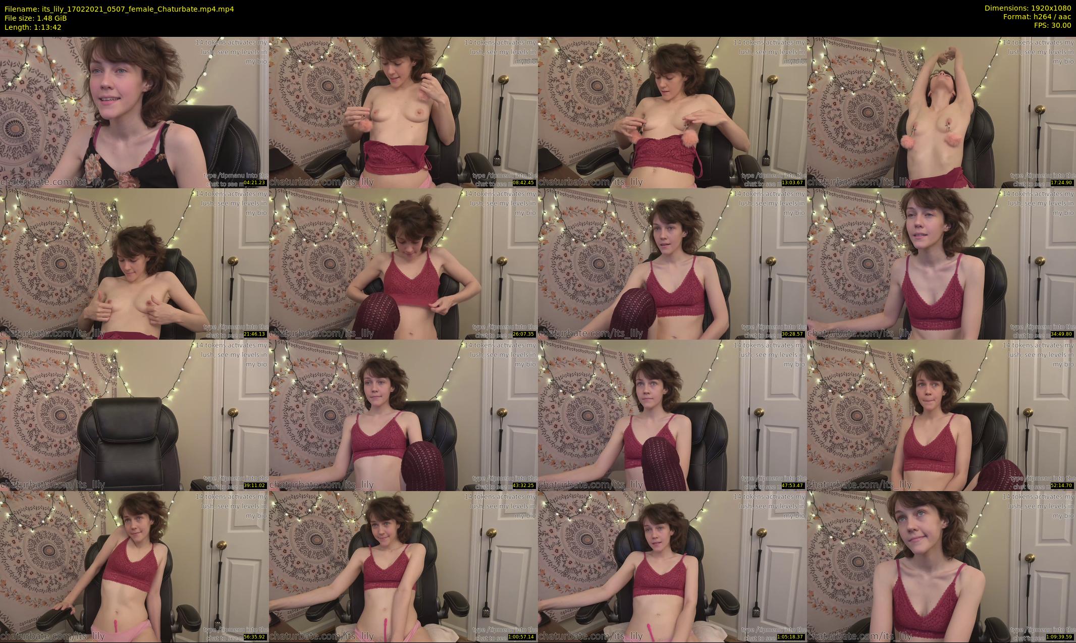 its_lily — 74 minute Chaturbate female cam show recording, 1080p, Feb 17, 2021