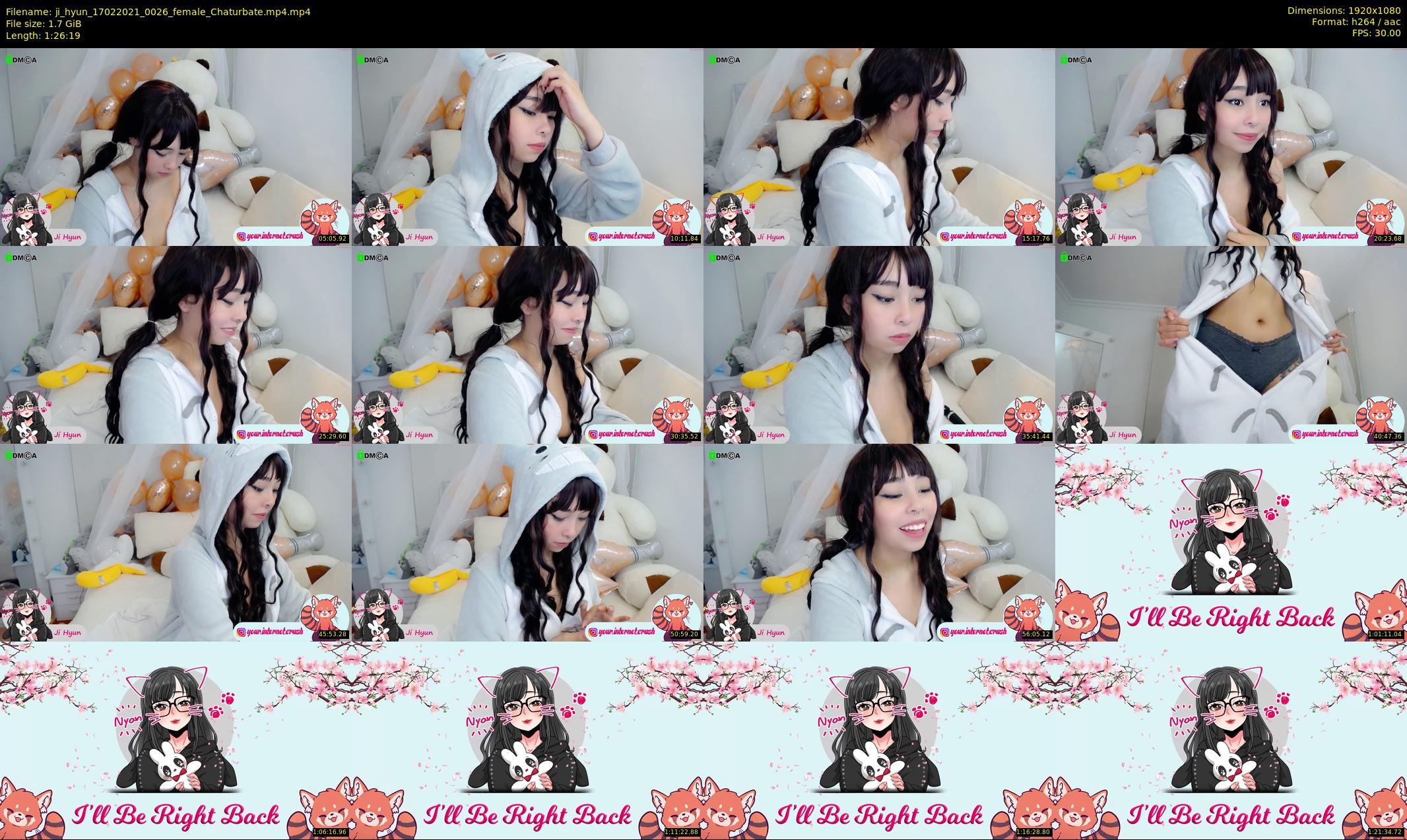 ji_hyun — 87 minute Chaturbate female cam show recording, 1080p, Feb 17, 2021
